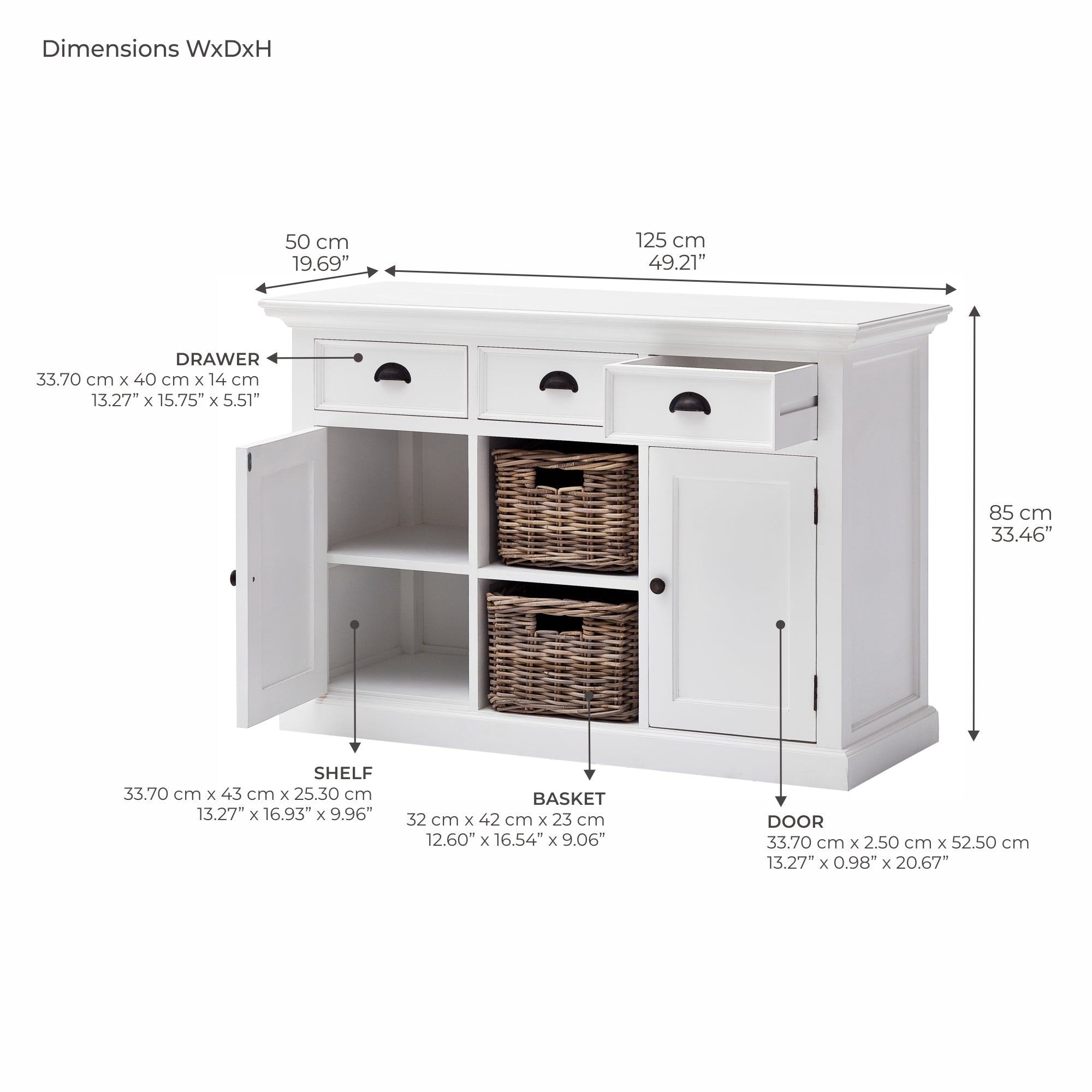 Halifax Buffet with 2 Baskets