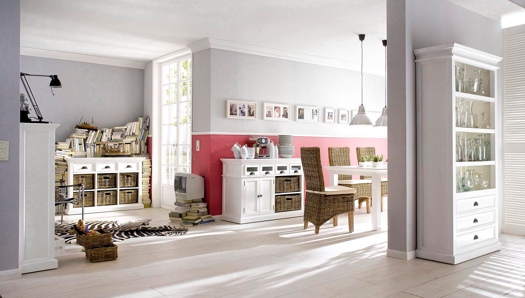 Halifax Dining Buffet with Basket Set 49''