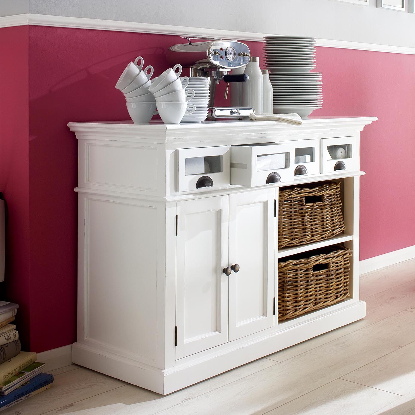 Halifax Dining Buffet with Basket Set