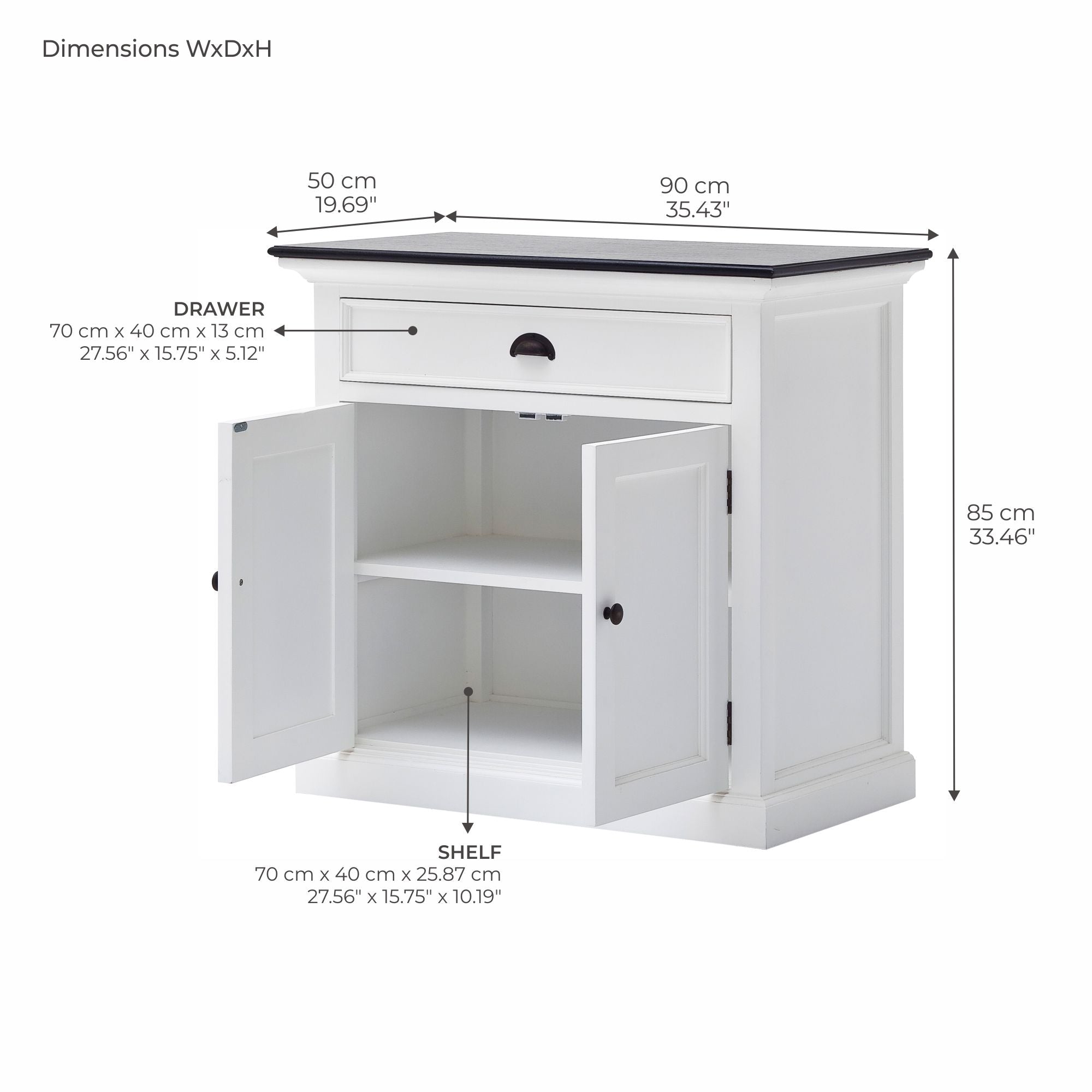 Halifax Contrast Small Buffet