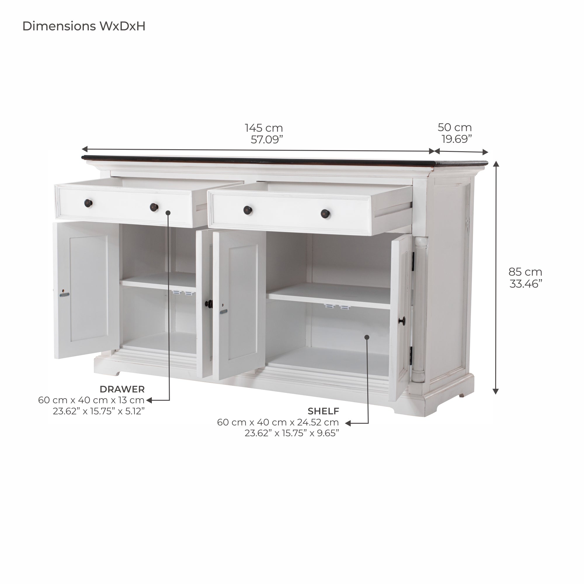 Provence Accent Classic Buffet 57''