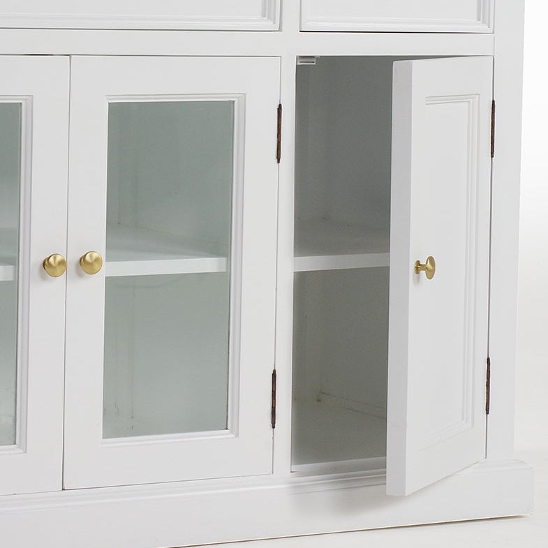 Corfu Buffet with 4 Doors 3 Drawers 57'', Medium Brown