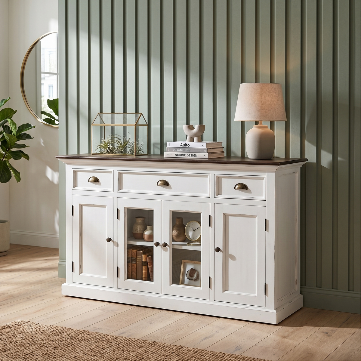 Halifax Accent Buffet with 4 Doors 3 Drawers 57''