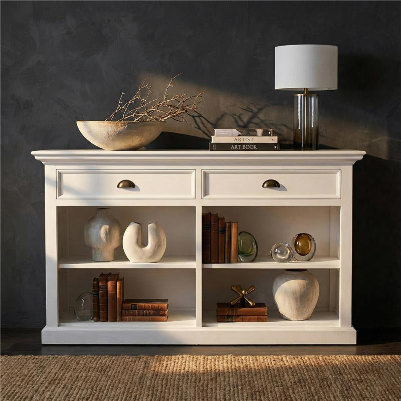 Solid Wood Buffet with 2 Drawers | Coastal Hampton Sideboard