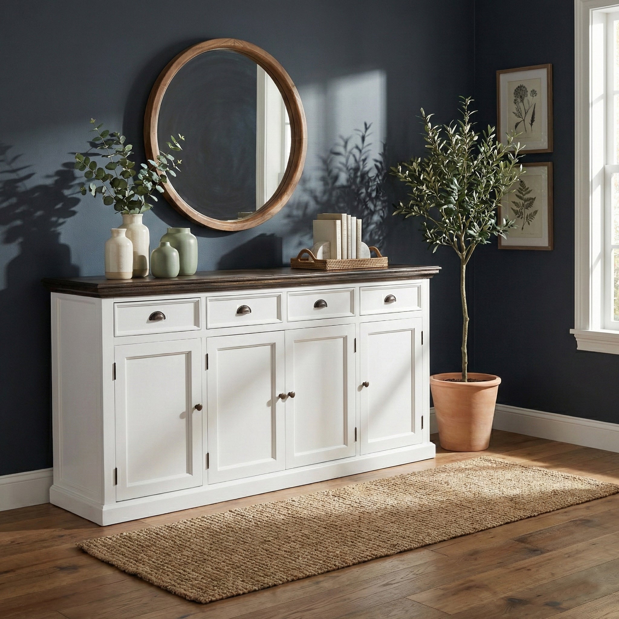 Corfu Large Buffet 4 Doors 4 Drawers 79''