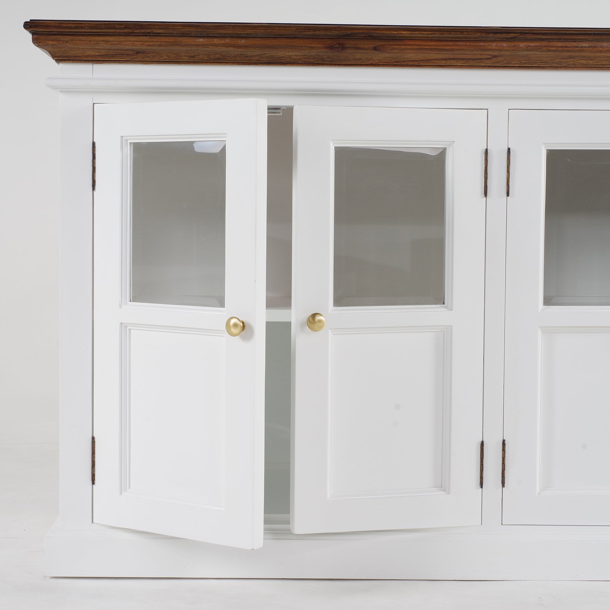 Corfu Buffet with 6 Glass Doors 79'', Medium Brown