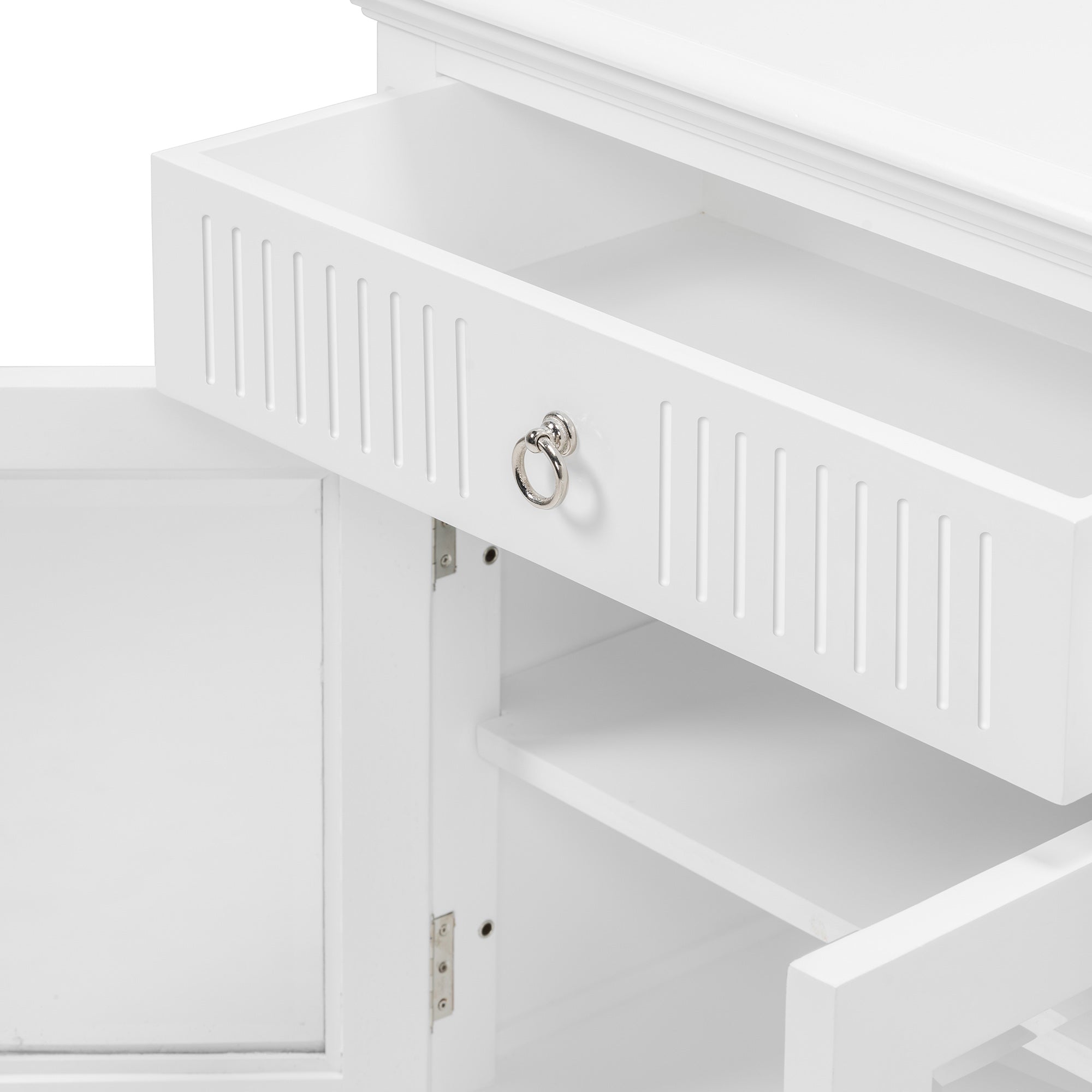 Skansen Large Buffet with 5 Glass Doors and 3 Drawers 71''