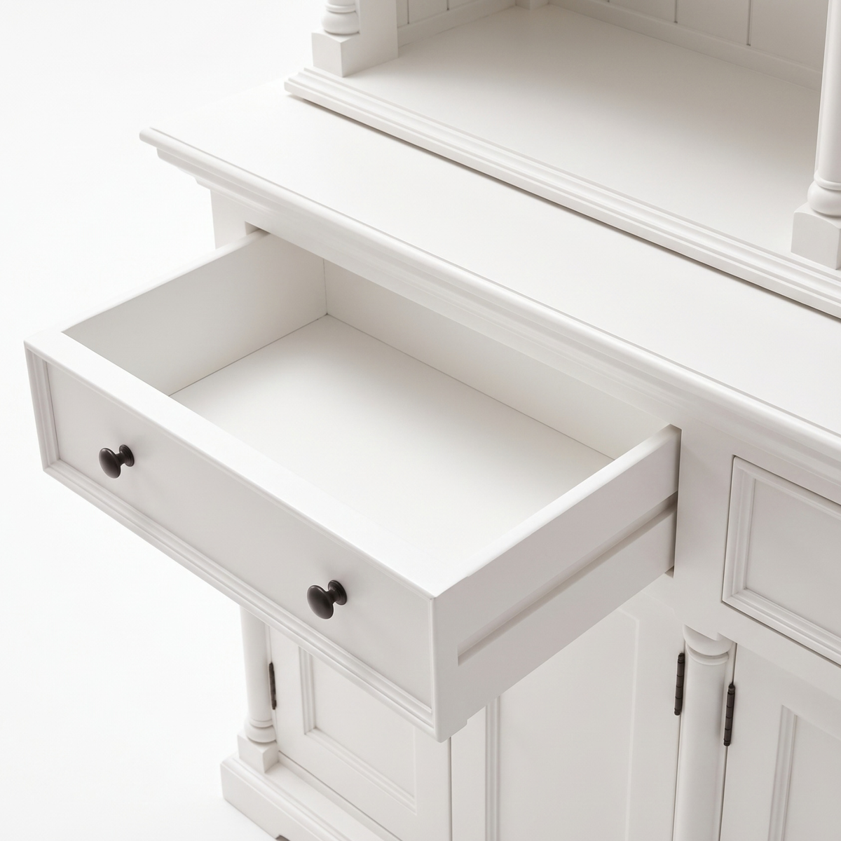 Provence Hutch Cabinet with 8 Shelves 57''