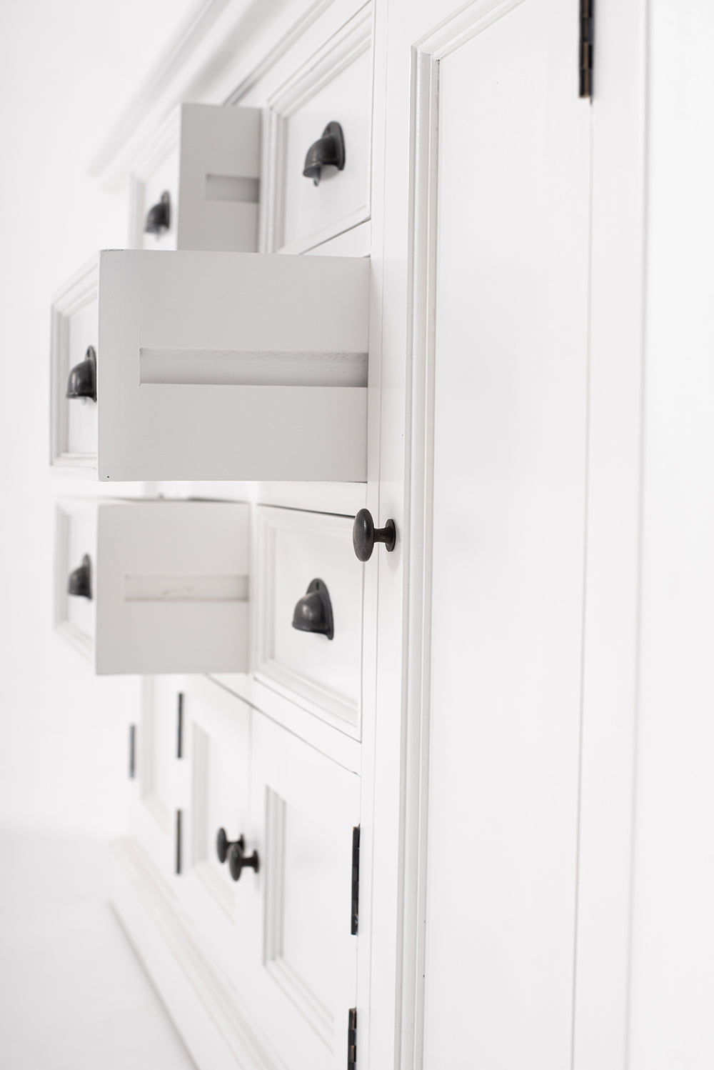 Halifax Top Glass Door Dining Hutch Unit