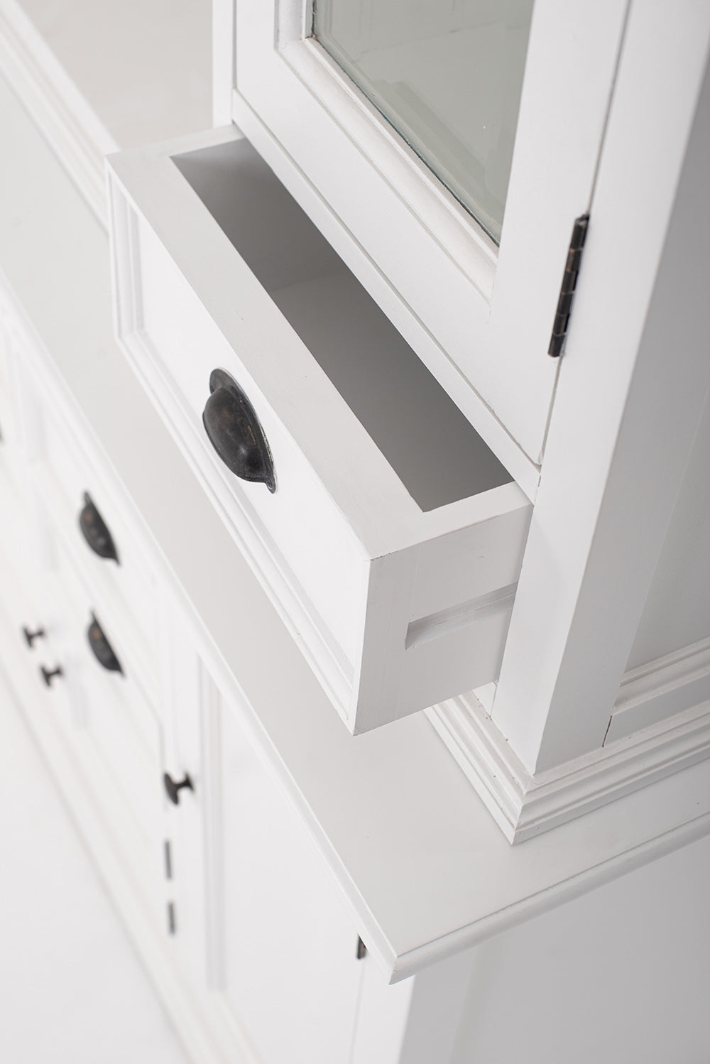Halifax Top Glass Door Dining Hutch Unit