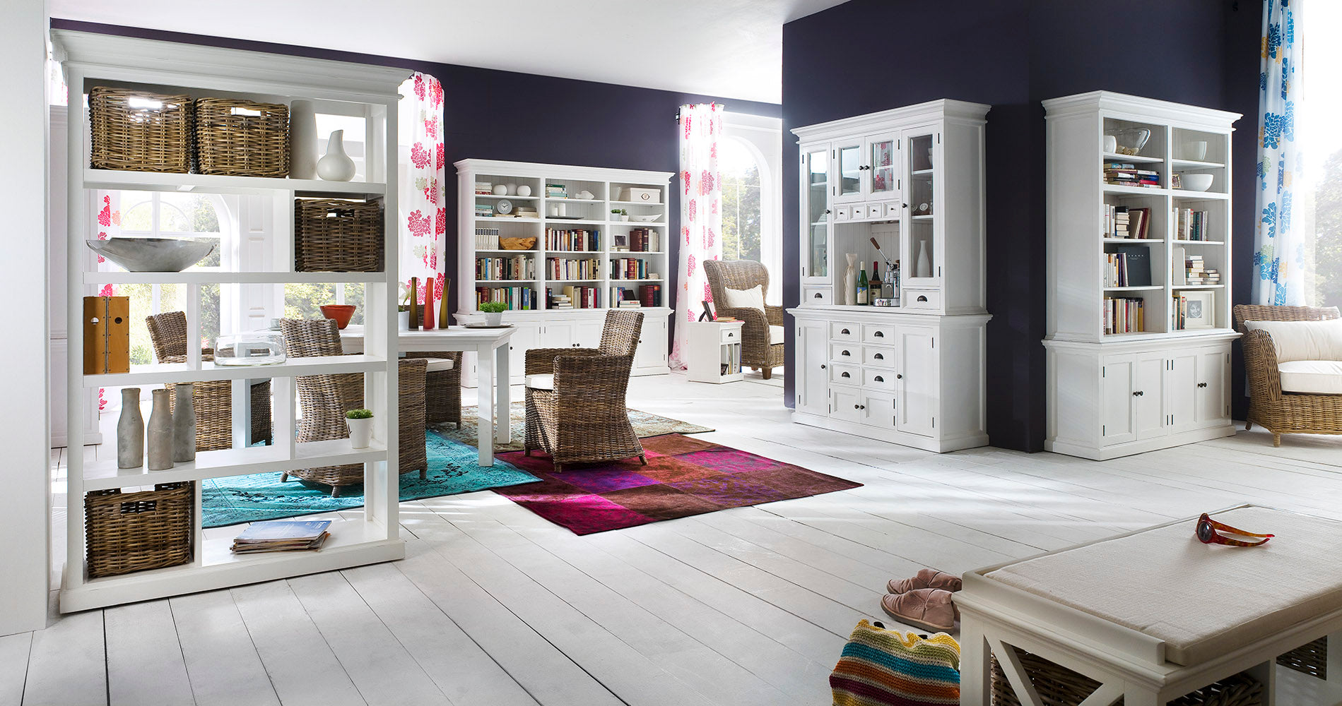 Halifax Glass Door Dining Hutch Unit