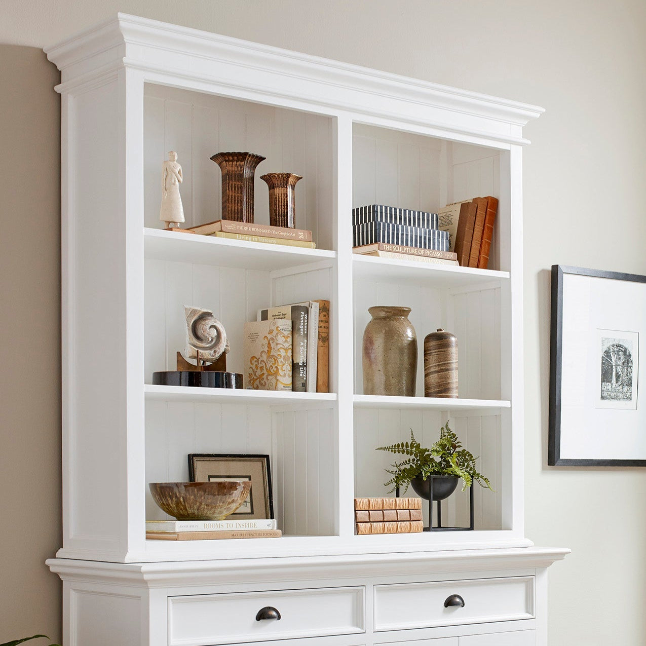 Halifax Buffet Hutch Unit with 6 Shelves