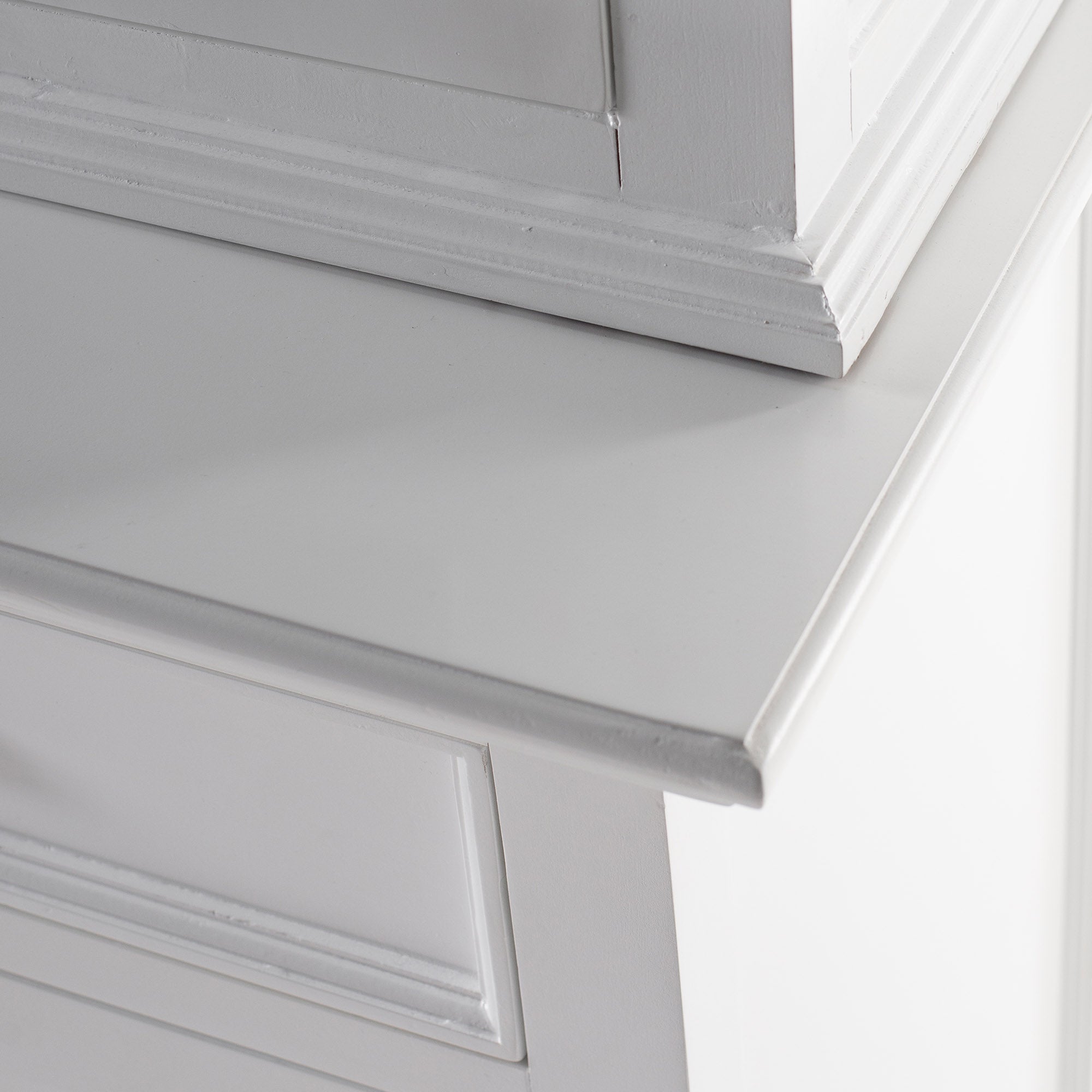 Halifax Buffet Hutch Unit with 4 Glass Doors