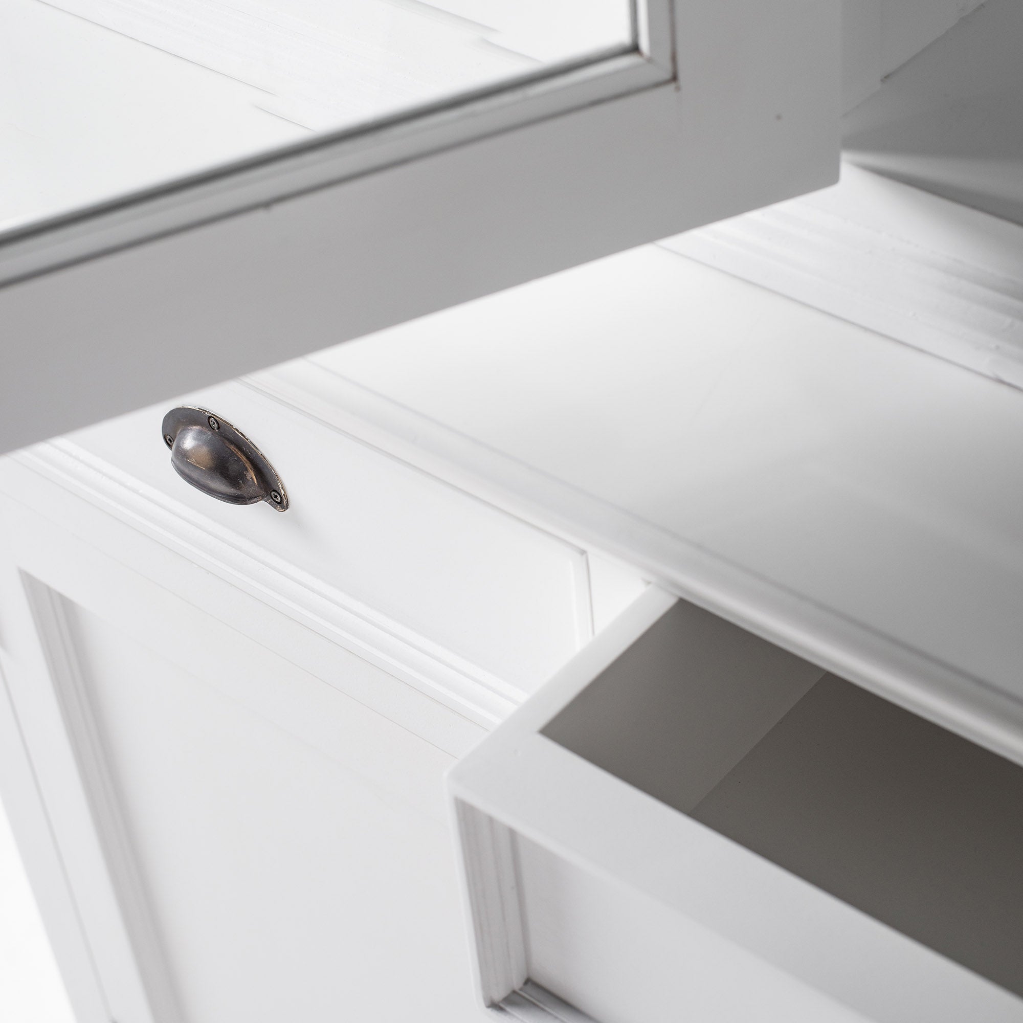 Halifax Buffet Hutch Unit with 4 Glass Doors