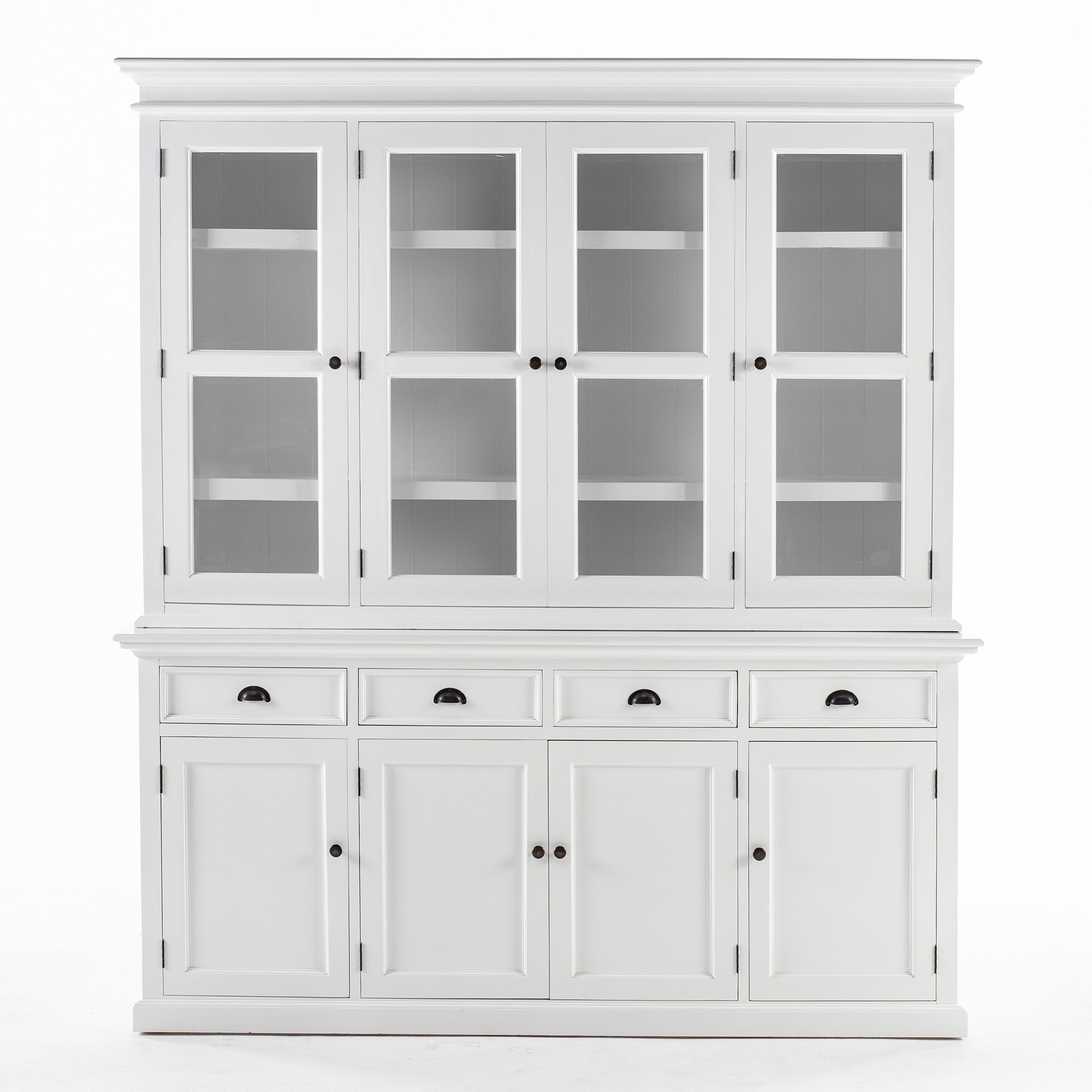 Halifax Buffet Hutch Unit with 4 Glass Doors