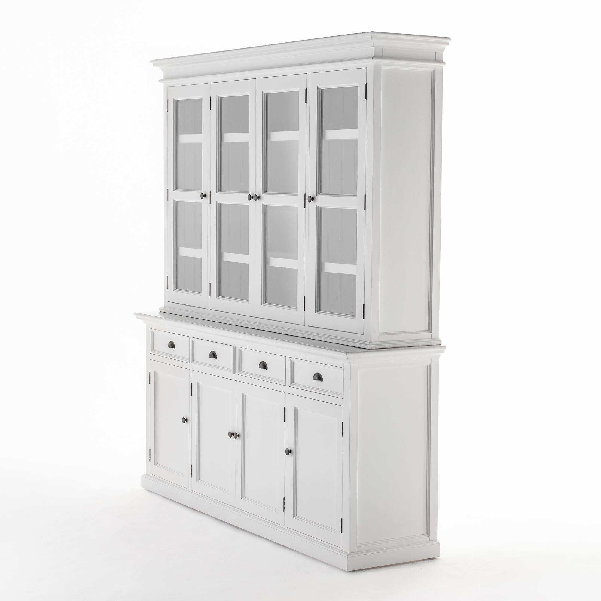 Halifax Buffet Hutch Unit with 4 Glass Doors