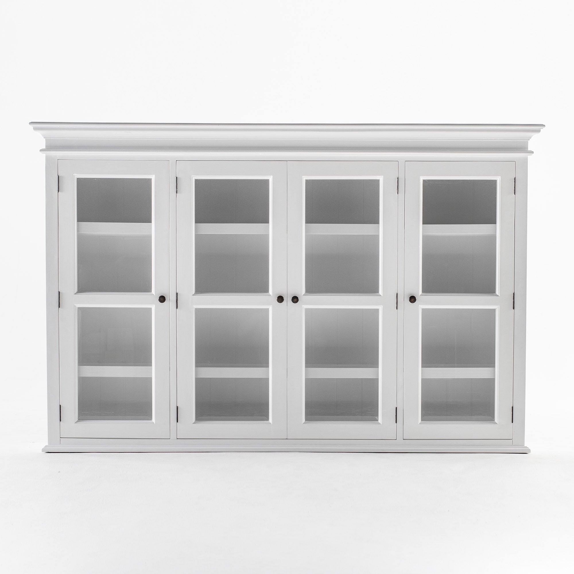 Halifax Buffet Hutch Unit with 4 Glass Doors