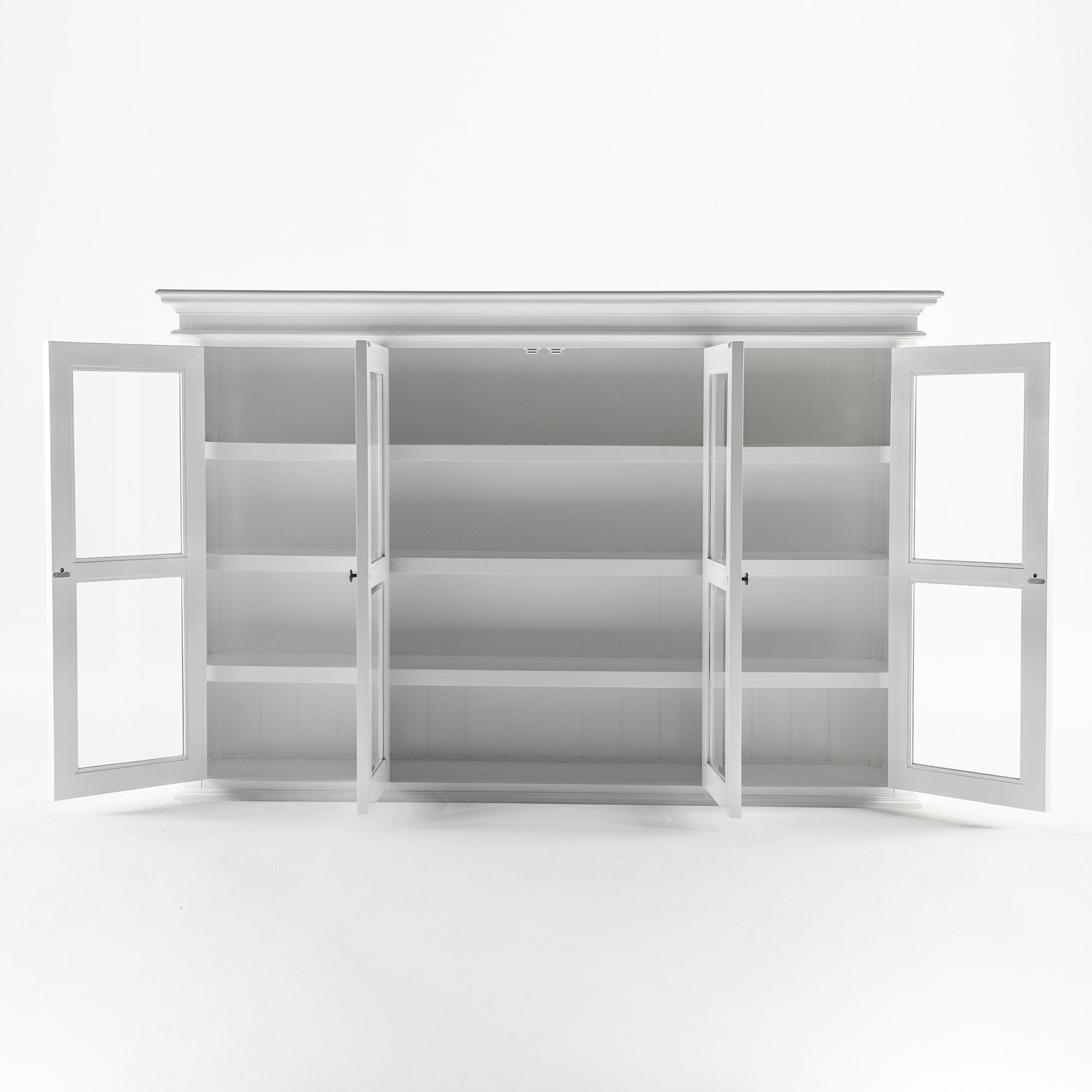 Halifax Buffet Hutch Unit with 4 Glass Doors