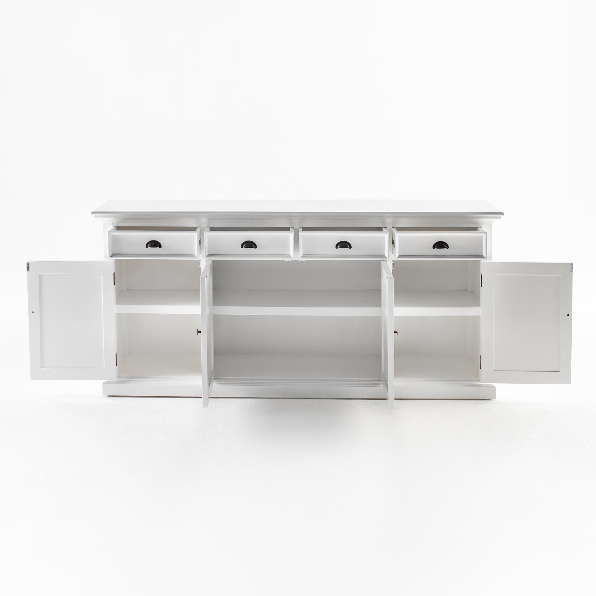 Halifax Buffet Hutch Unit with 4 Glass Doors