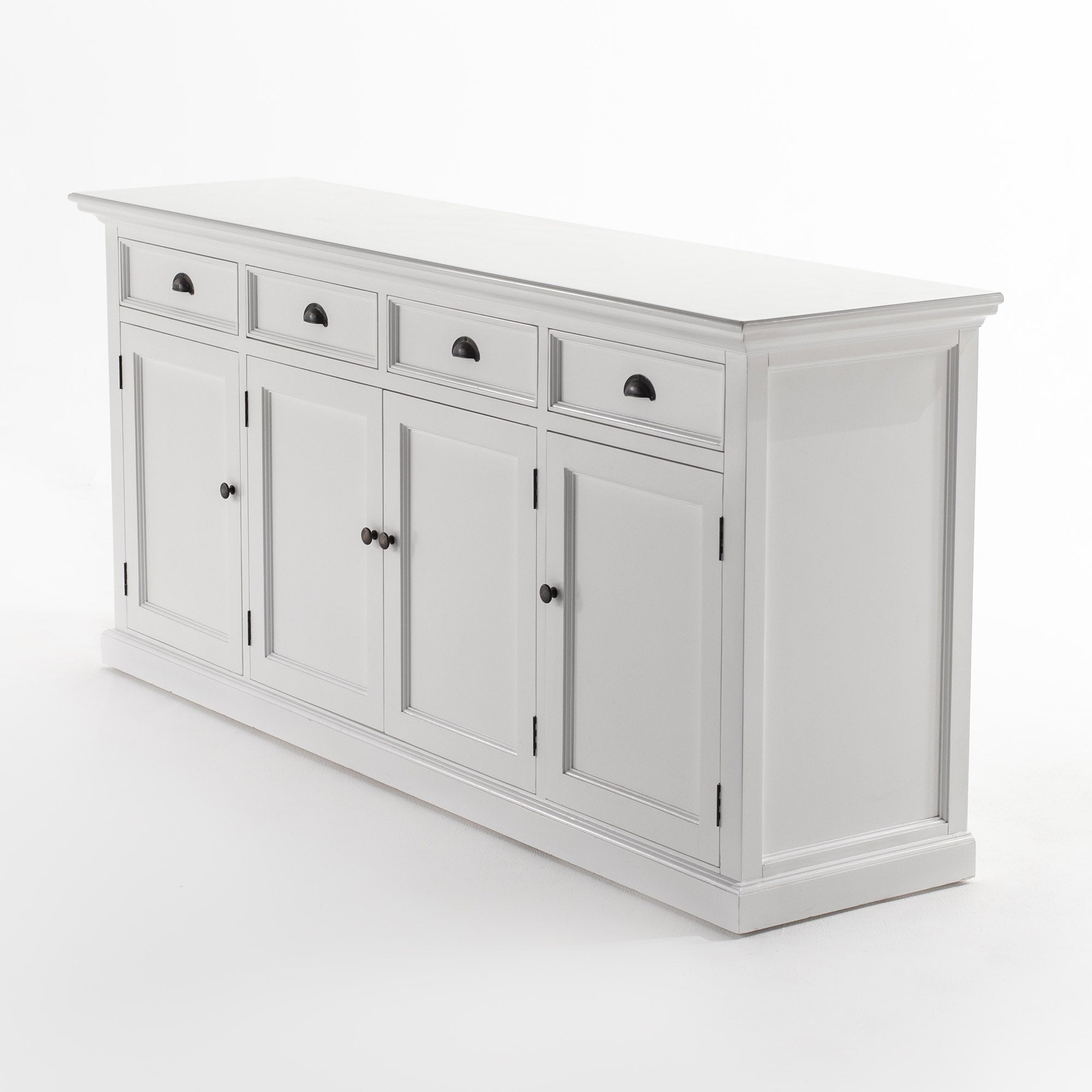 Halifax Buffet Hutch Unit with 4 Glass Doors