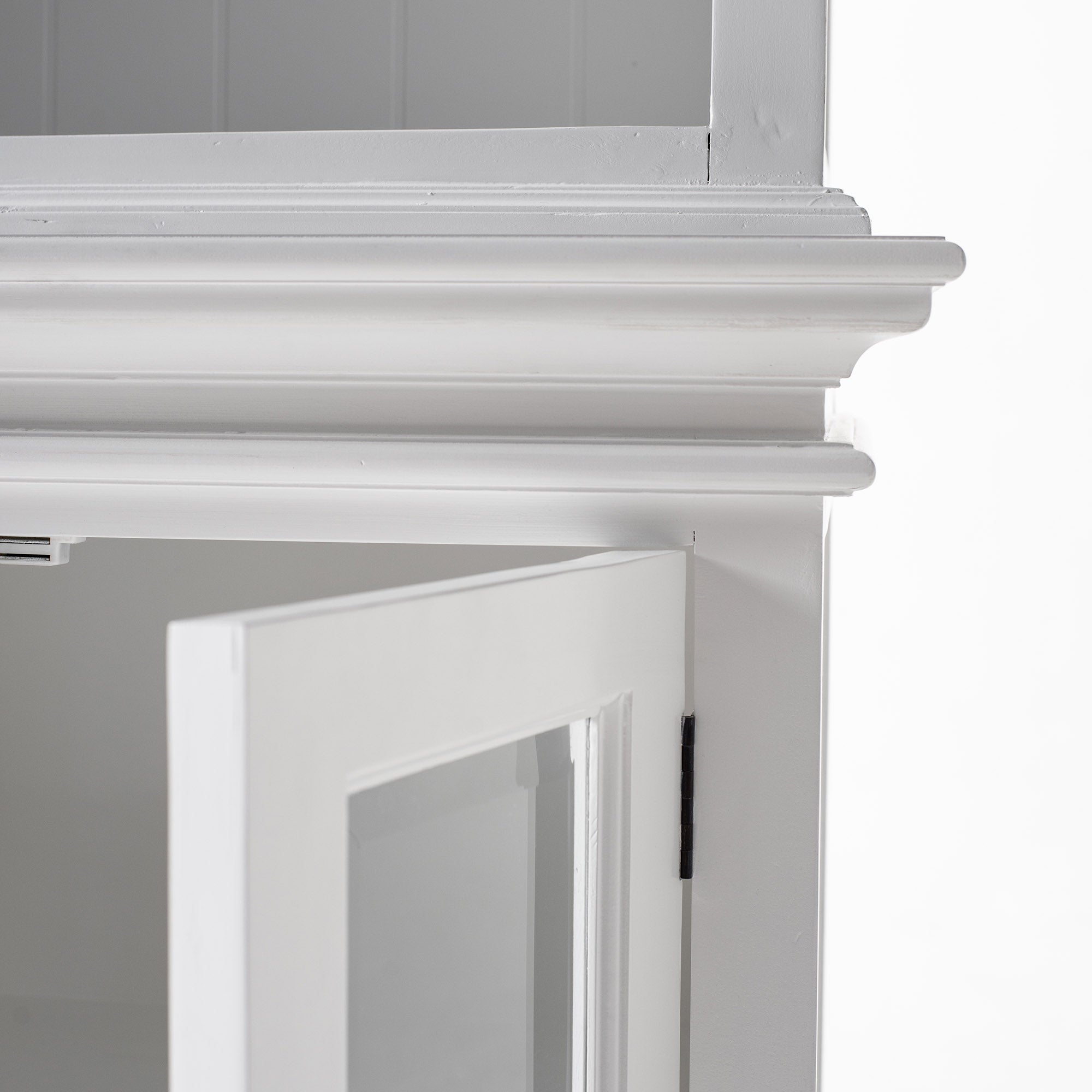 Halifax Top Hutch Unit with 4 Glass Doors
