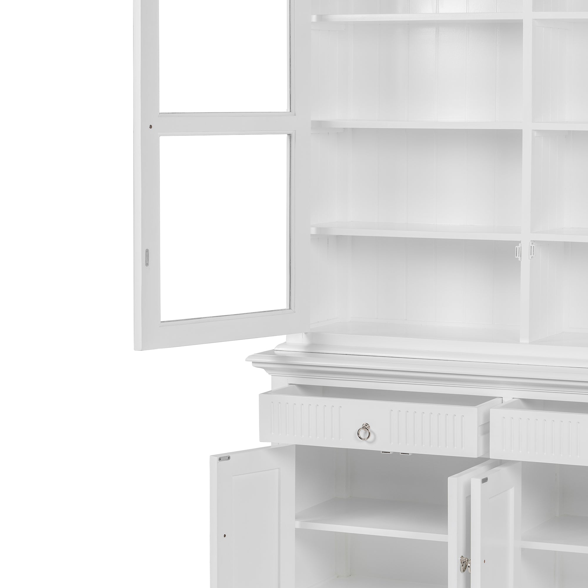Skansen Glass-Display Hutch Cabinet 58''