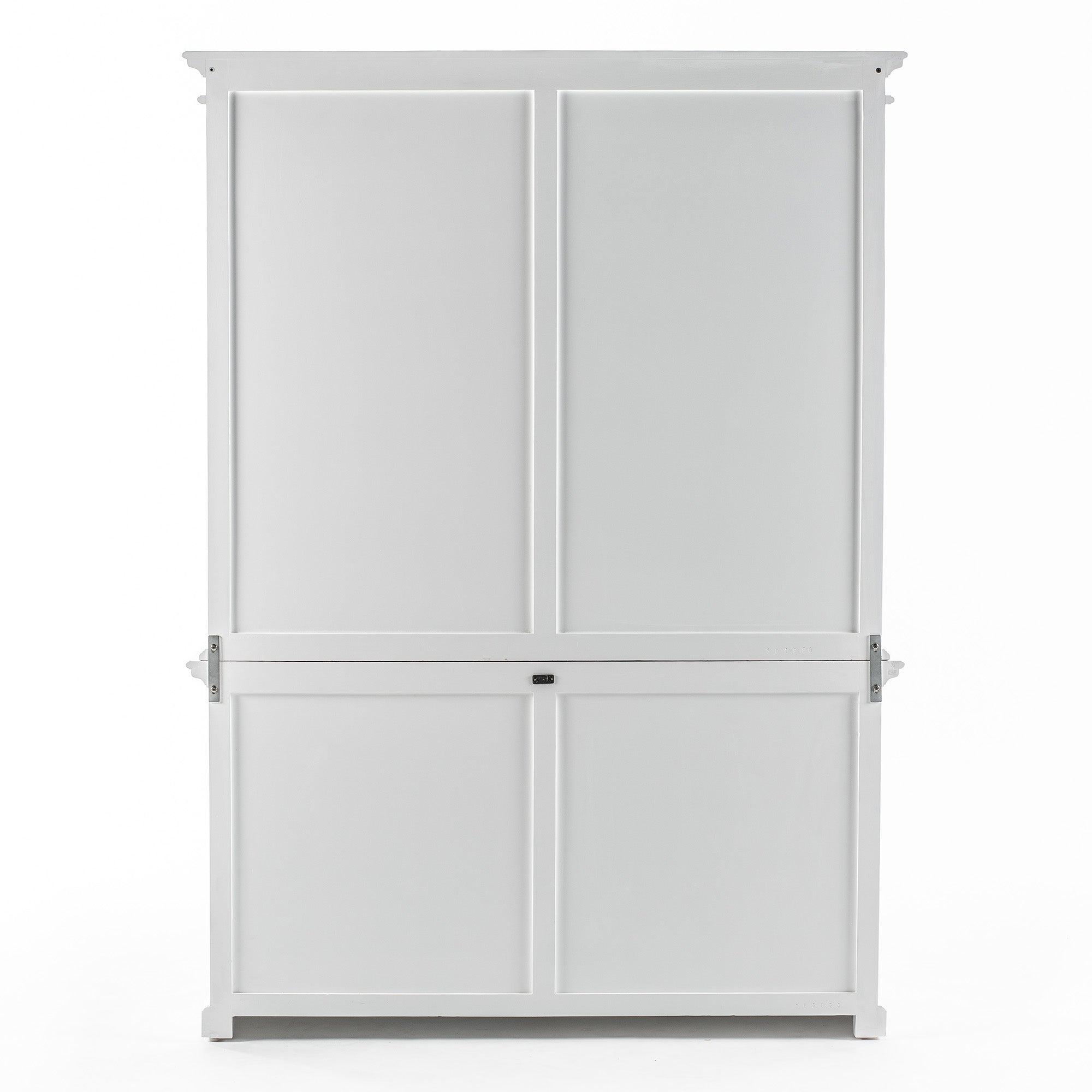 Halifax Glass-Display Hutch Cabinet with Adjustable Shelves
