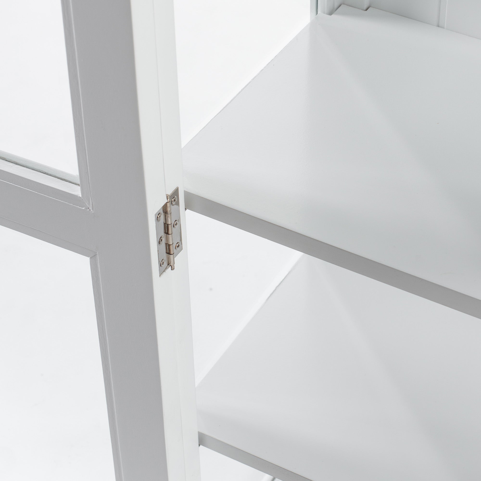 Skansen Glass-Display Hutch Unit with 4 Doors and 2 Drawers