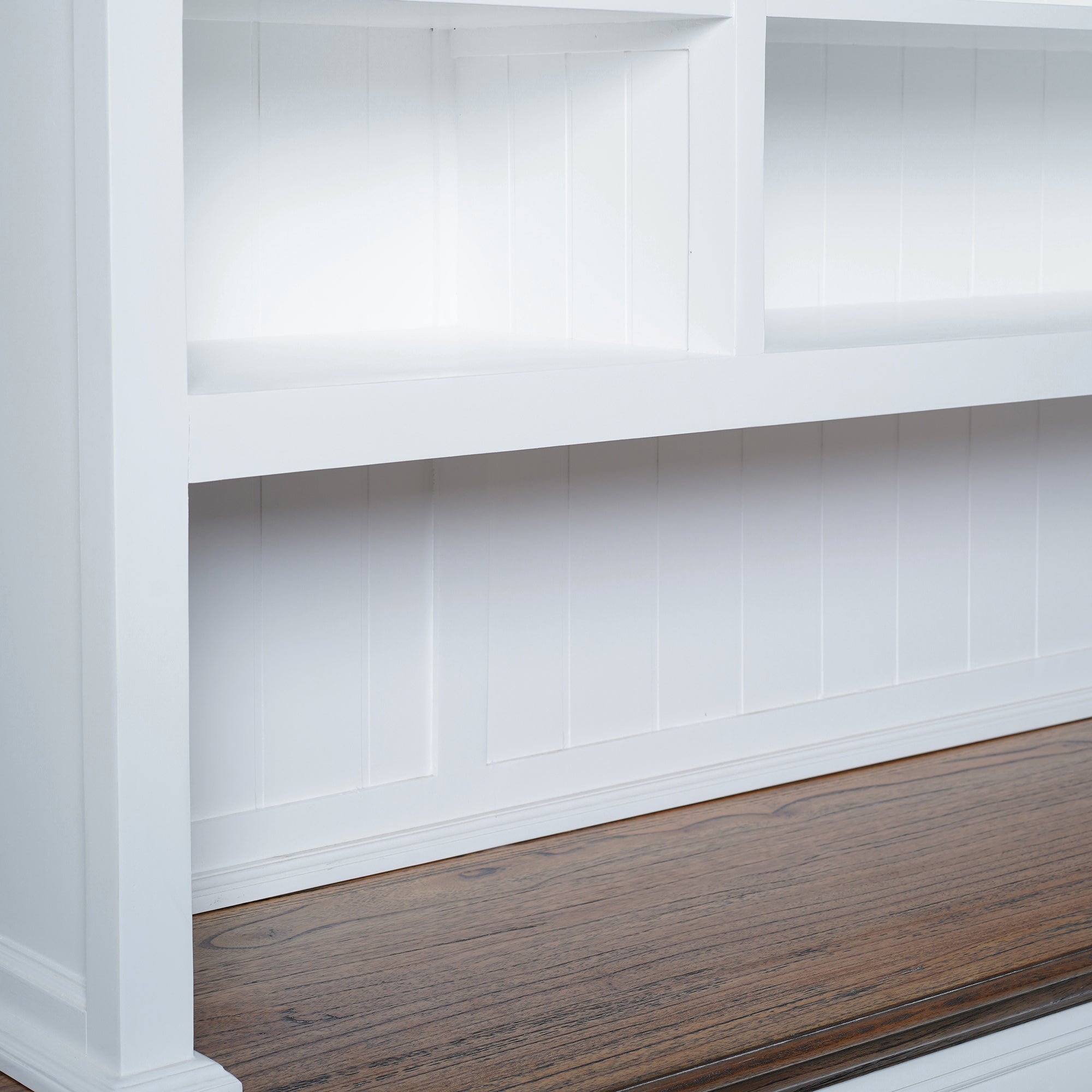 Corfu Large Hutch Bookcase Unit with 6 Glass Doors 79''