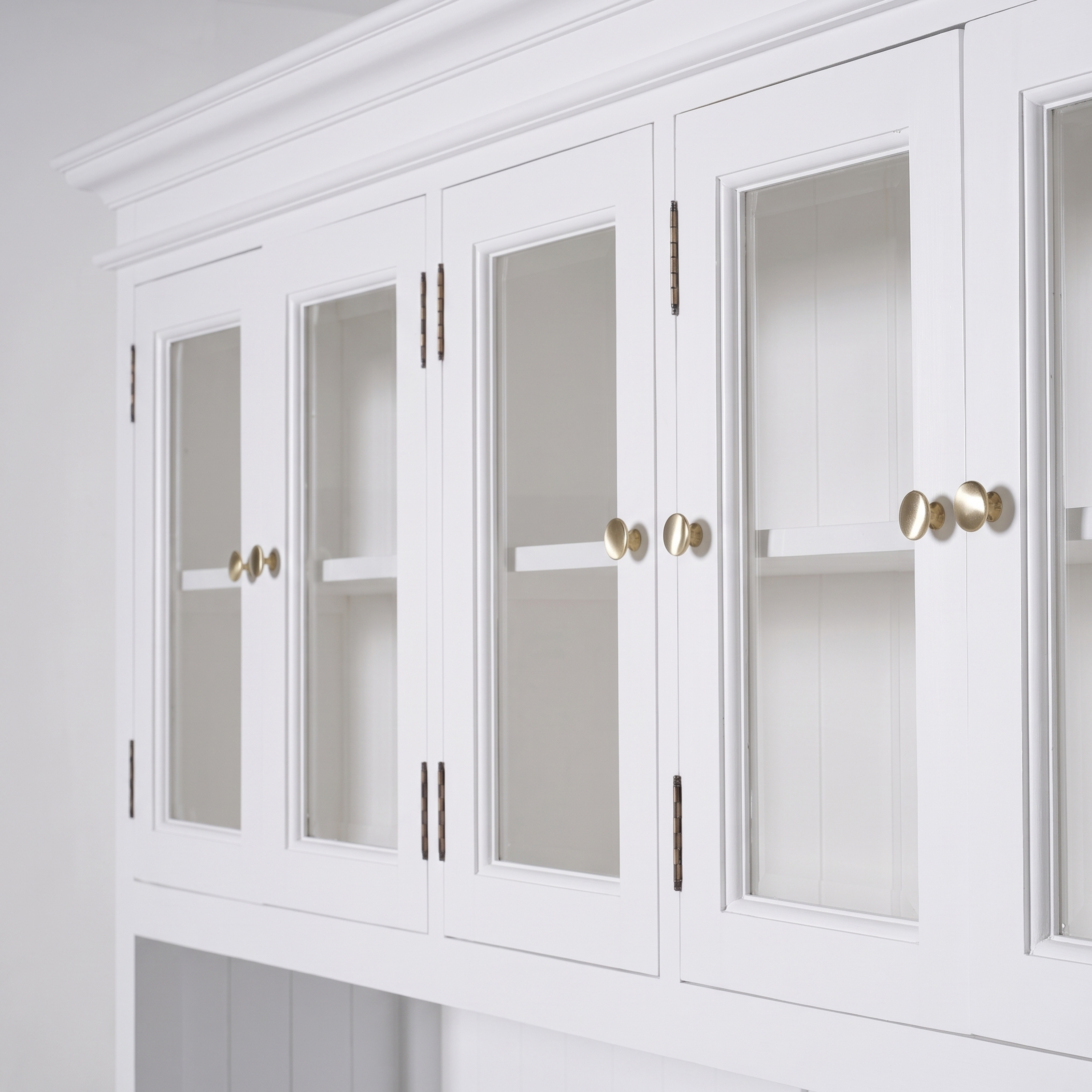 Corfu Buffet Hutch Unit with 5 Glass Doors 71''