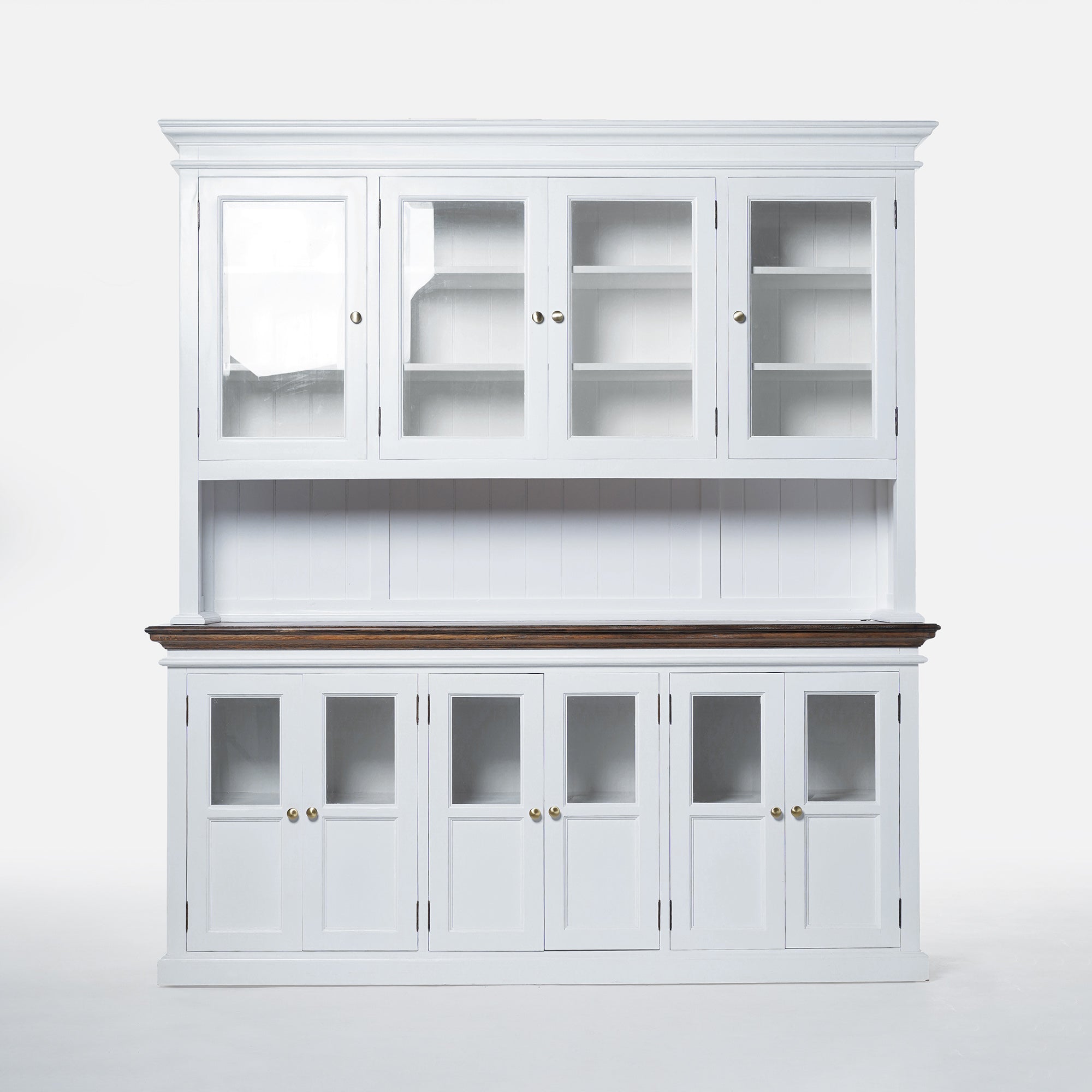 Corfu Hutch Unit with Glass Doors