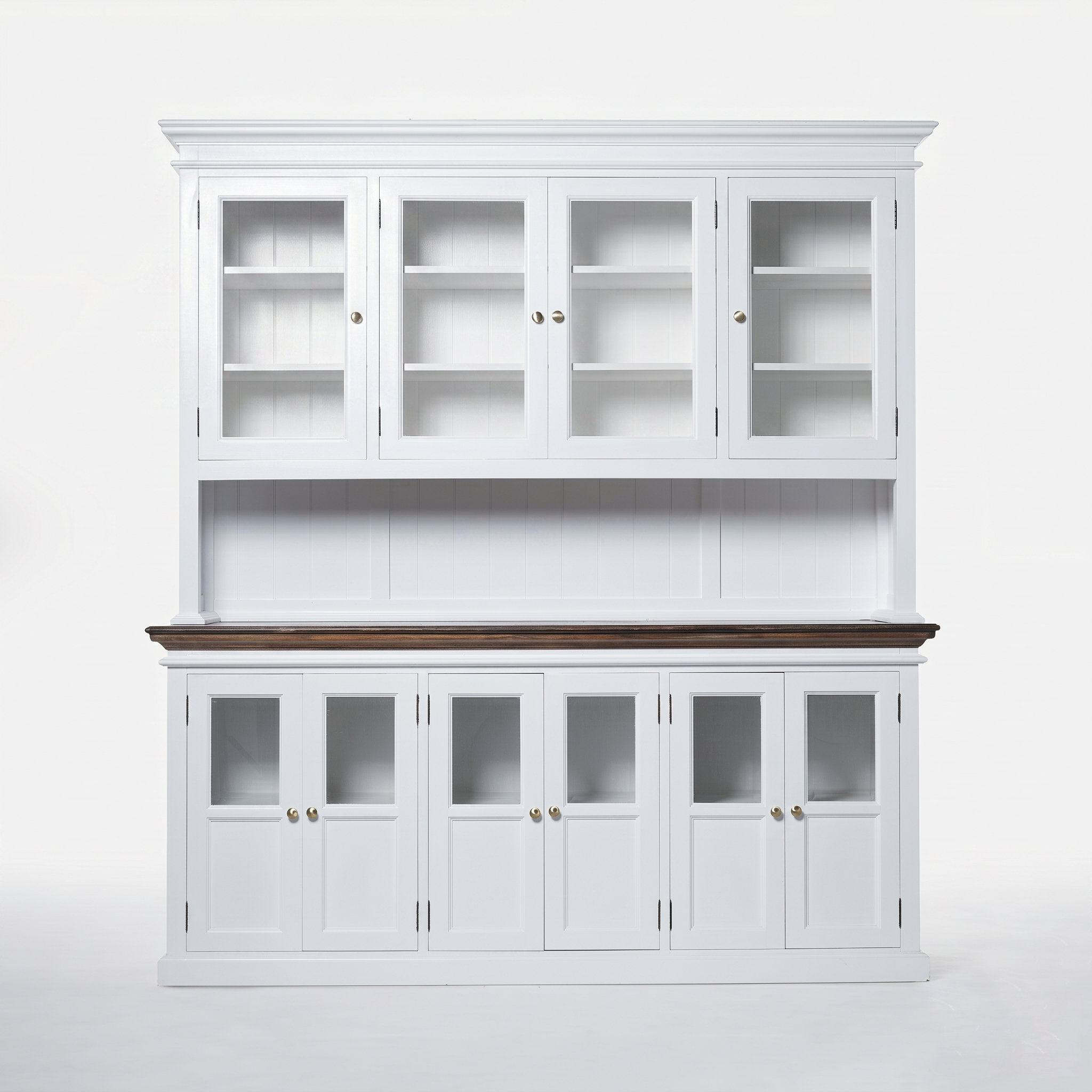 Corfu Hutch Unit with Glass Doors