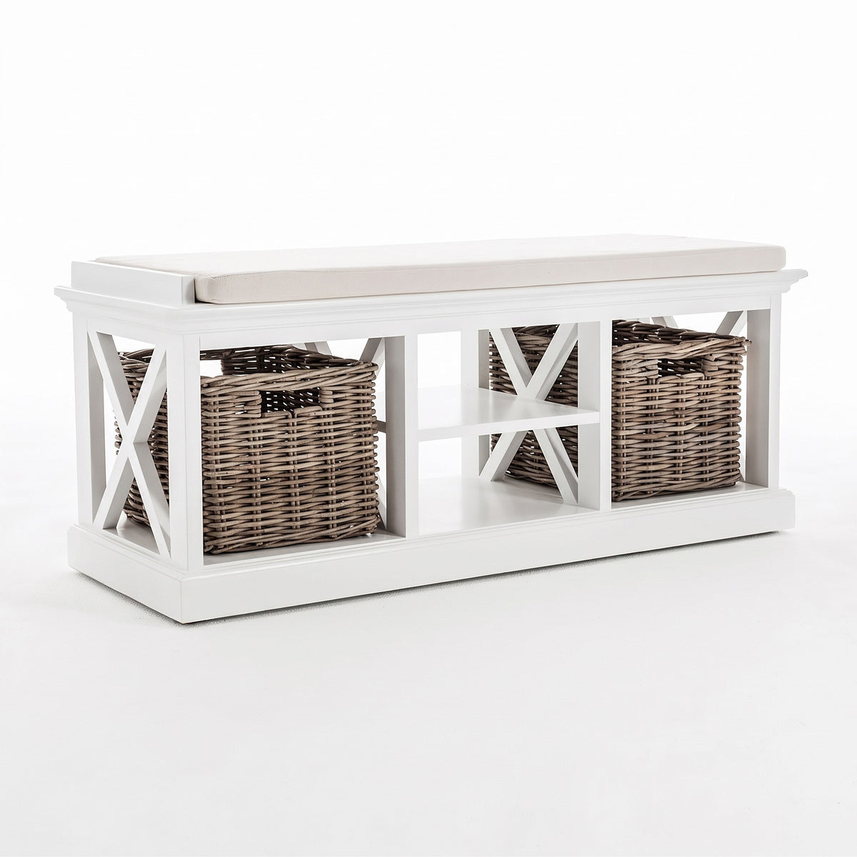 Halifax Bench & Basket Set