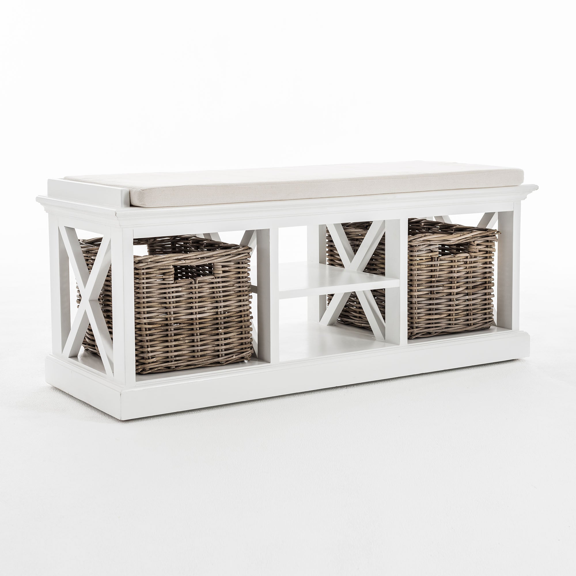 Halifax Bench & Basket Set