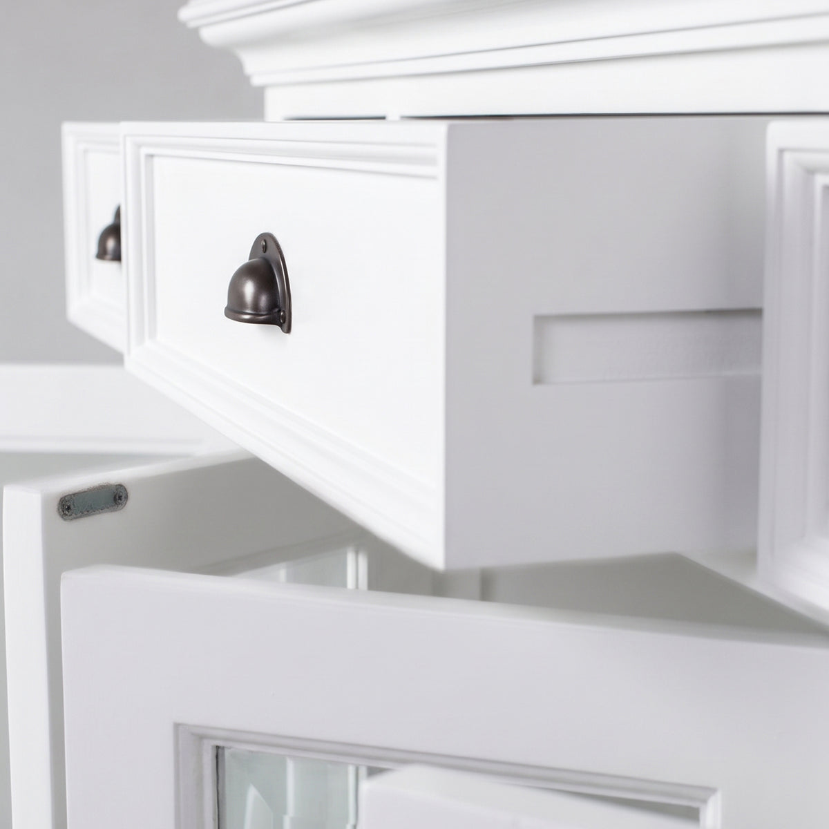 Halifax Buffet with 4 Glass Doors 3 Drawers 57''