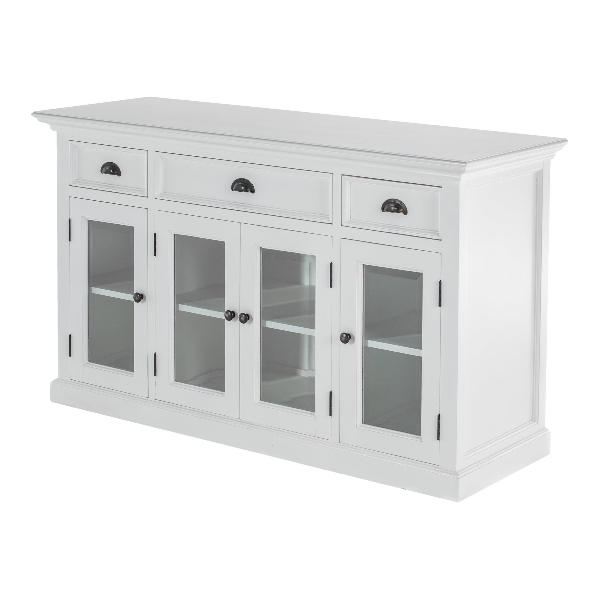 Buffet with 4 Glass Doors 3 Drawers