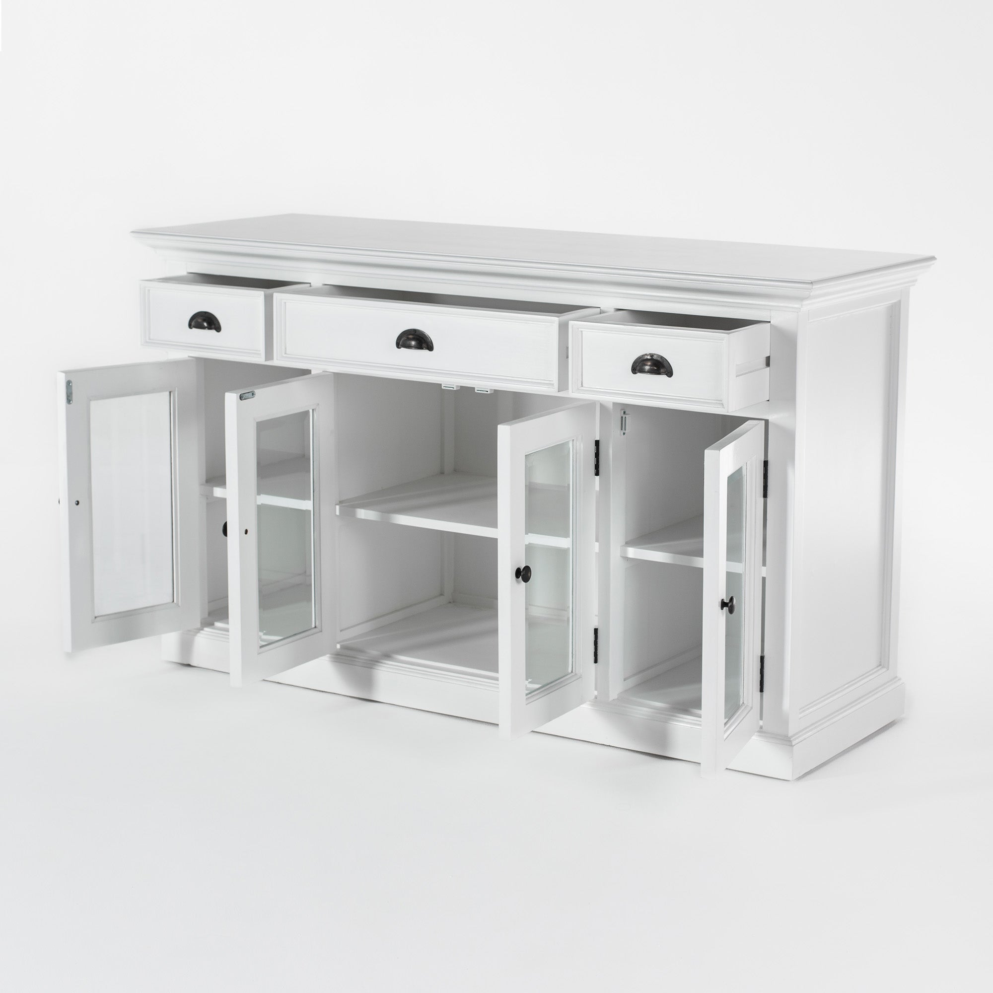 Halifax Buffet with 4 Glass Doors 3 Drawers
