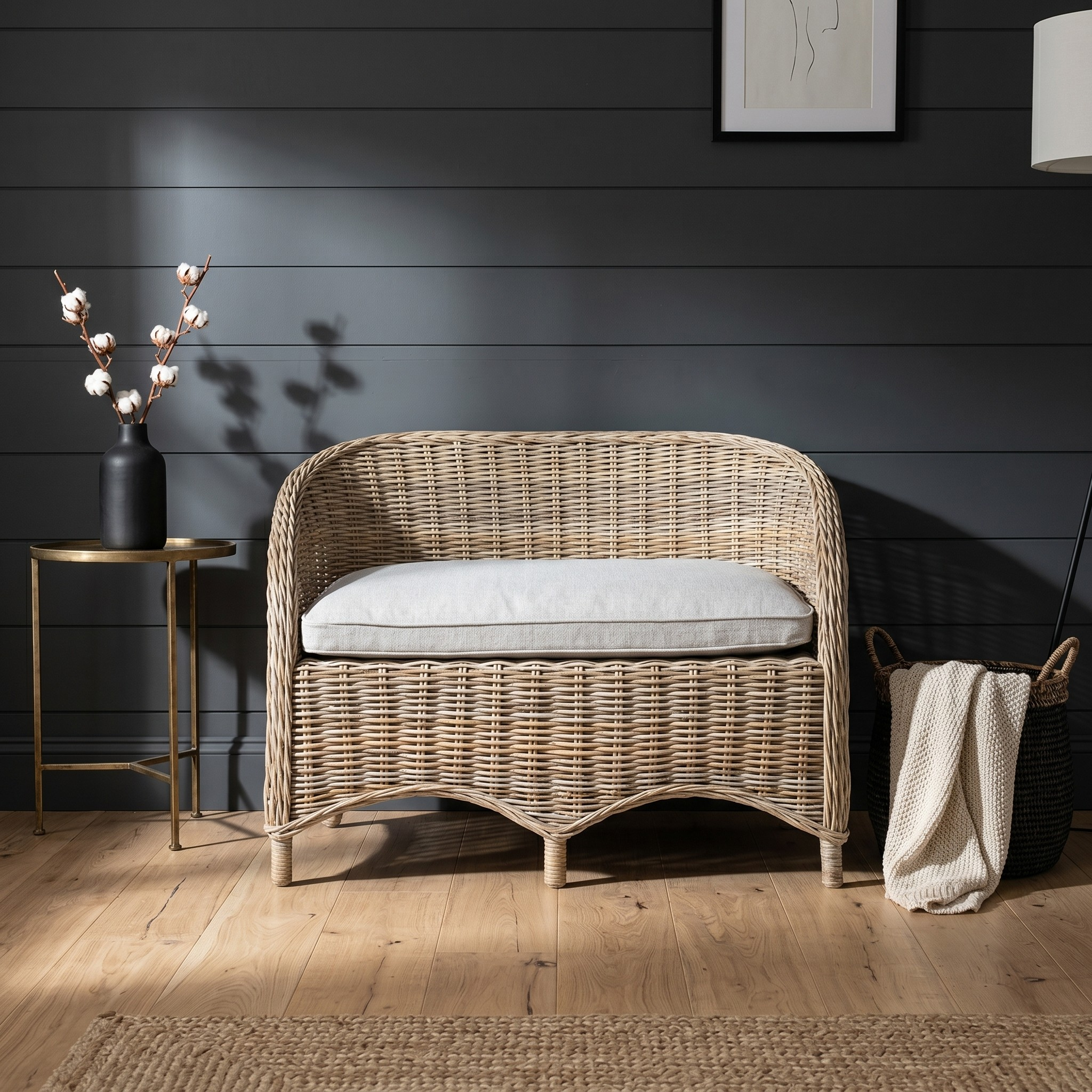 Wickerworks Equerry Bench