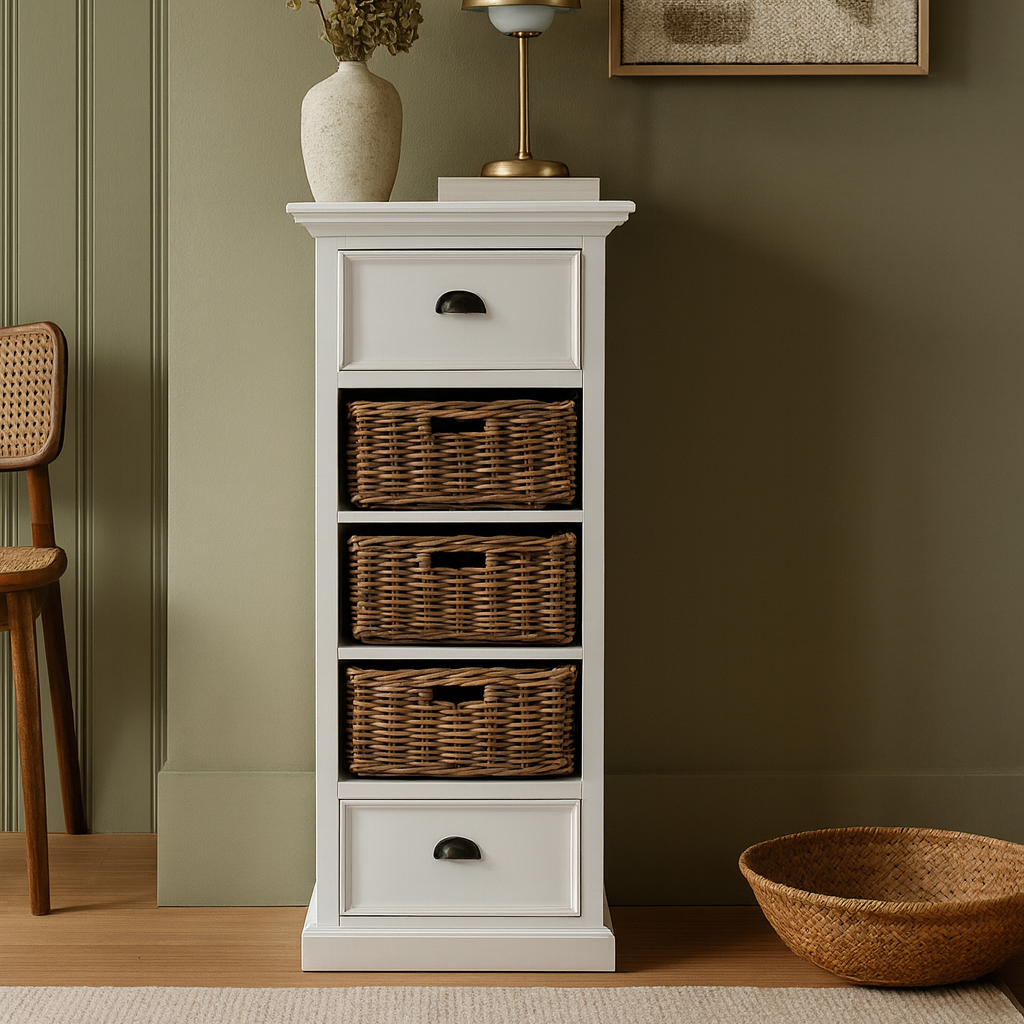 Halifax Grand Storage Unit with Basket Set