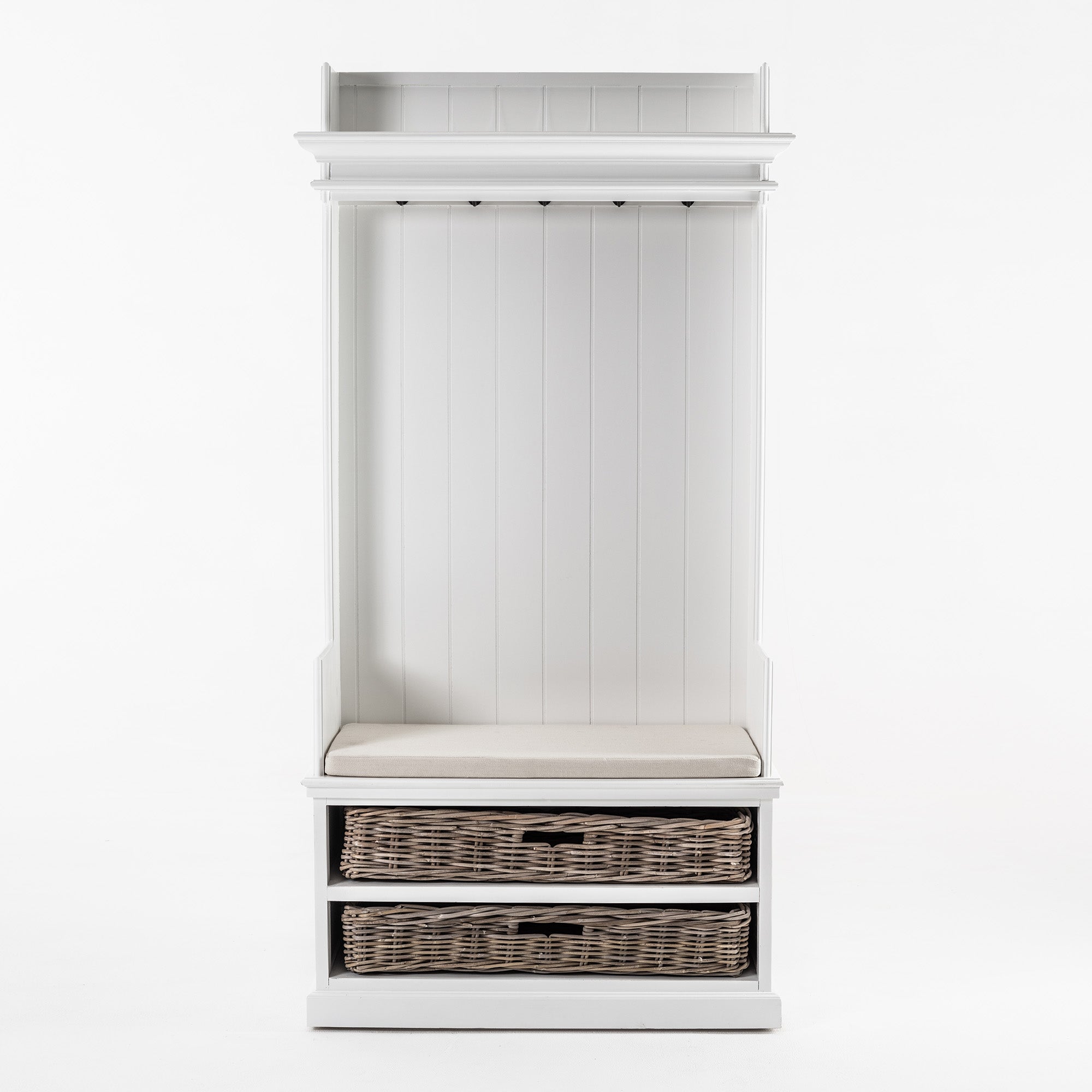 Halifax Entryway Coat Rack & Bench Unit