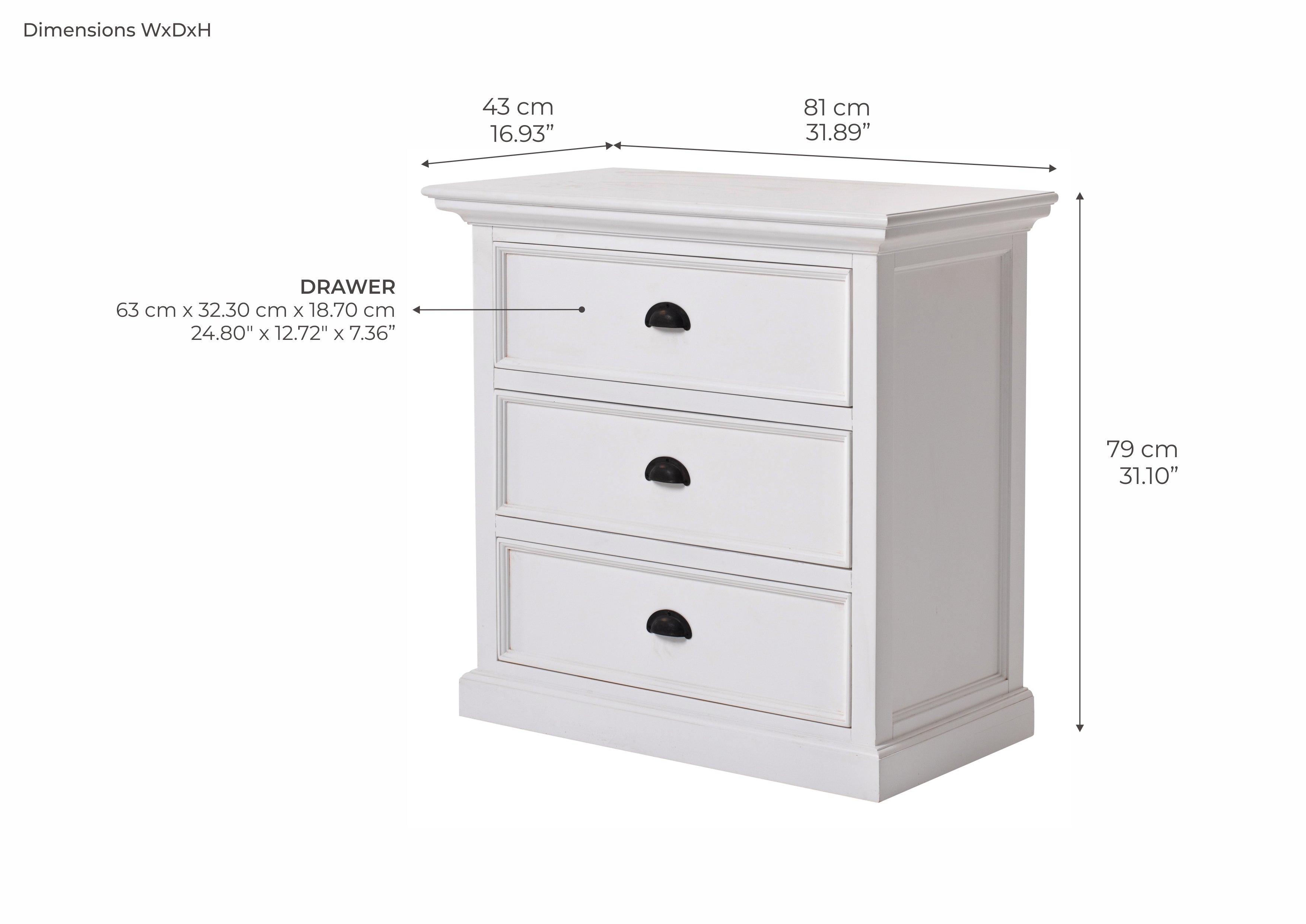 Halifax Grand Bedside Drawer Unit