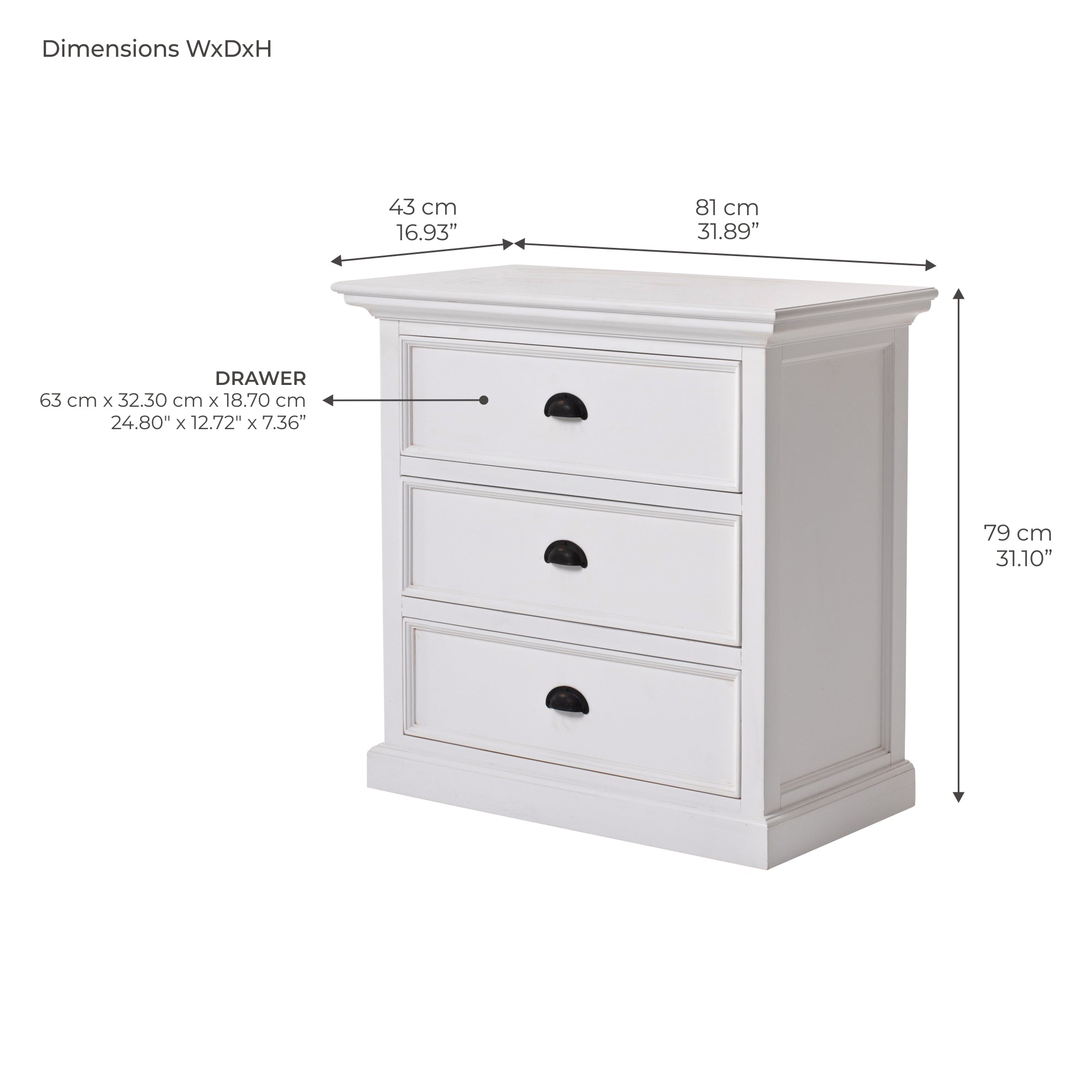 Halifax Grand Bedside Drawer Unit