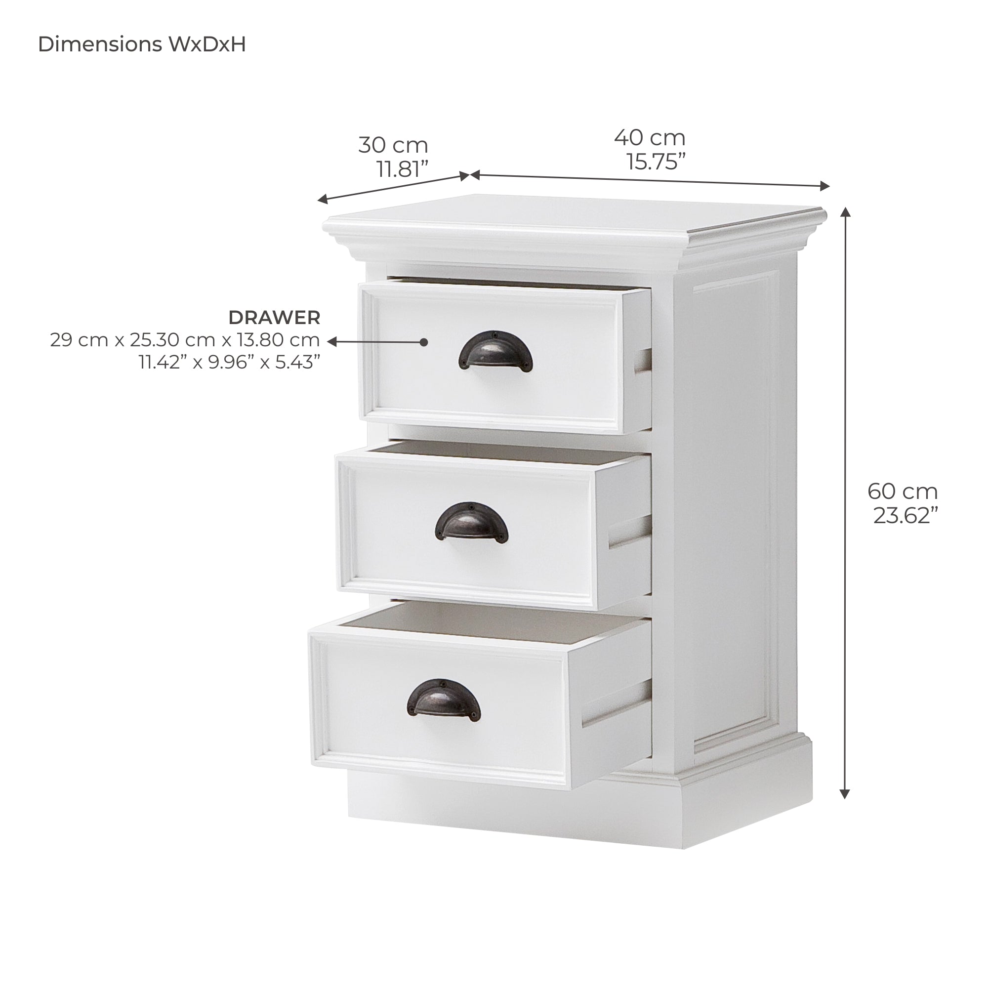Halifax Bedside Drawer Unit