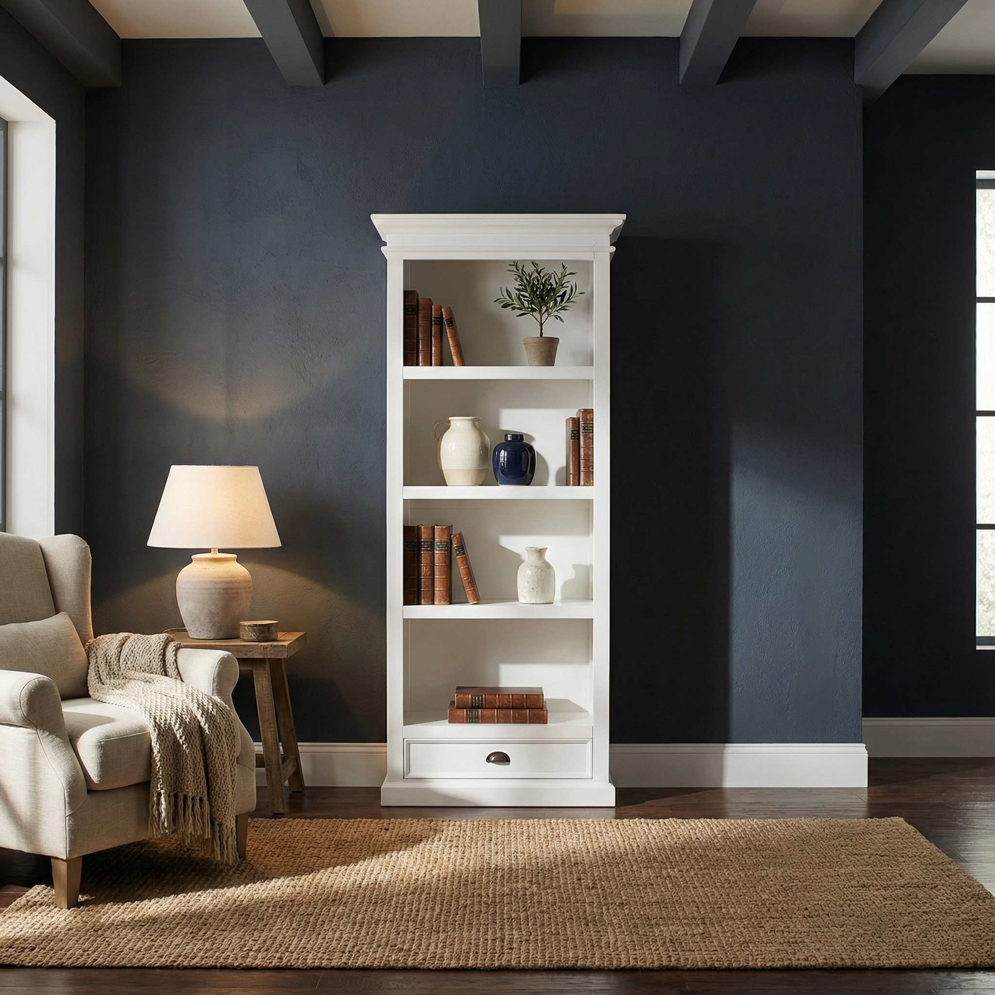 Halifax Bookcase with 1 Drawer