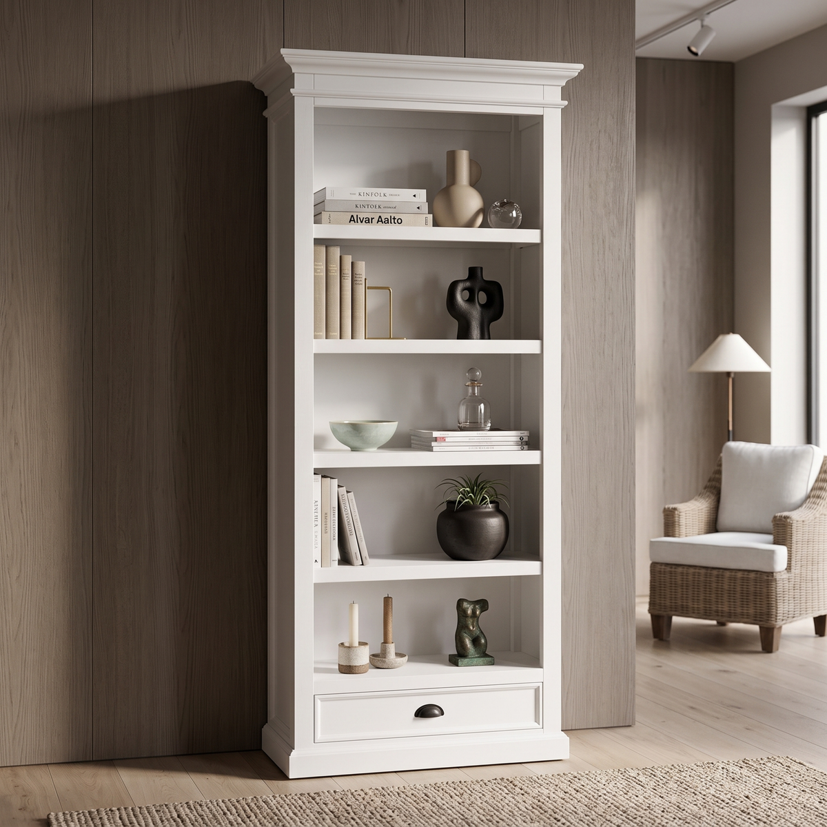 Halifax Bookcase with 1 Drawer 32''