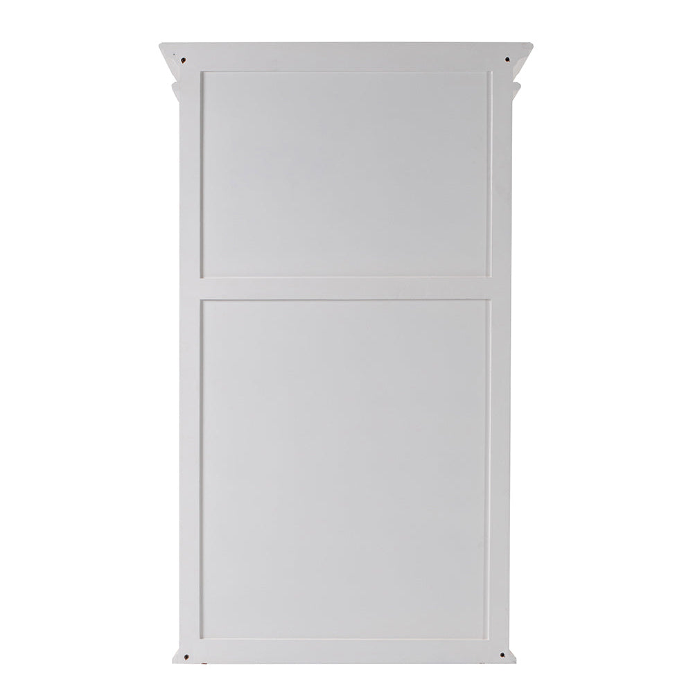 Halifax Slim Hutch Bookcase - White