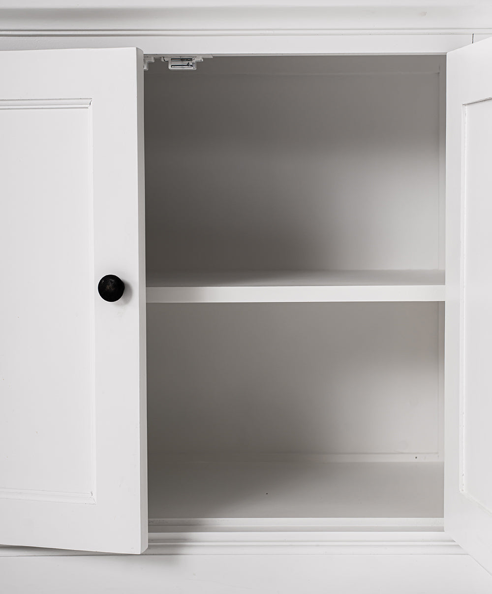 Halifax Medium Hutch Bookcase - White