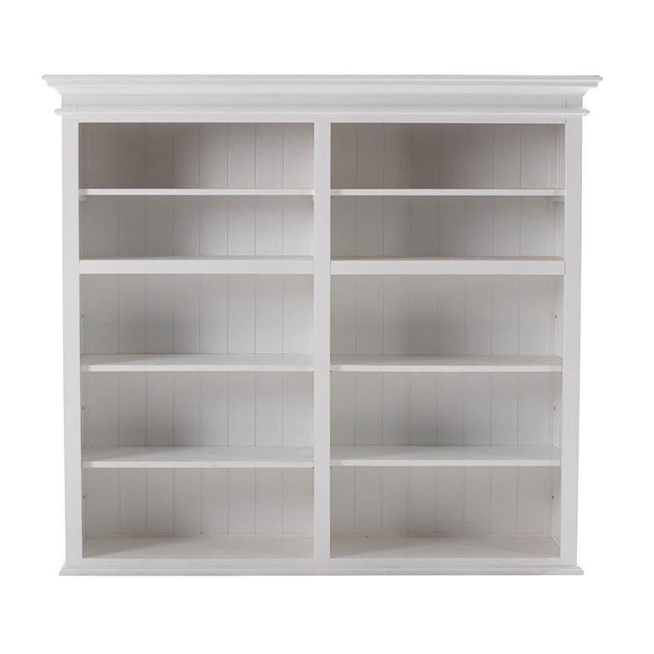 Halifax Medium Hutch Bookcase - White