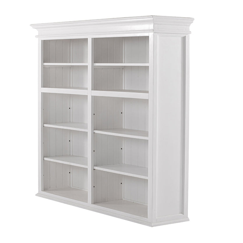 Halifax Medium Hutch Bookcase - White