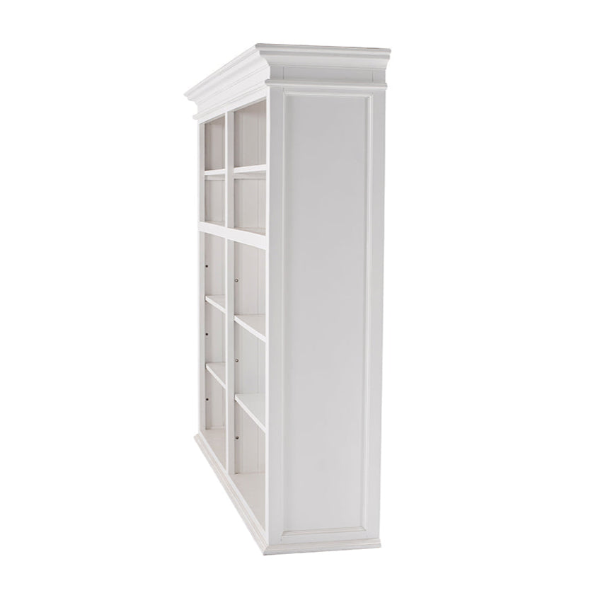 Halifax Medium Hutch Bookcase - White